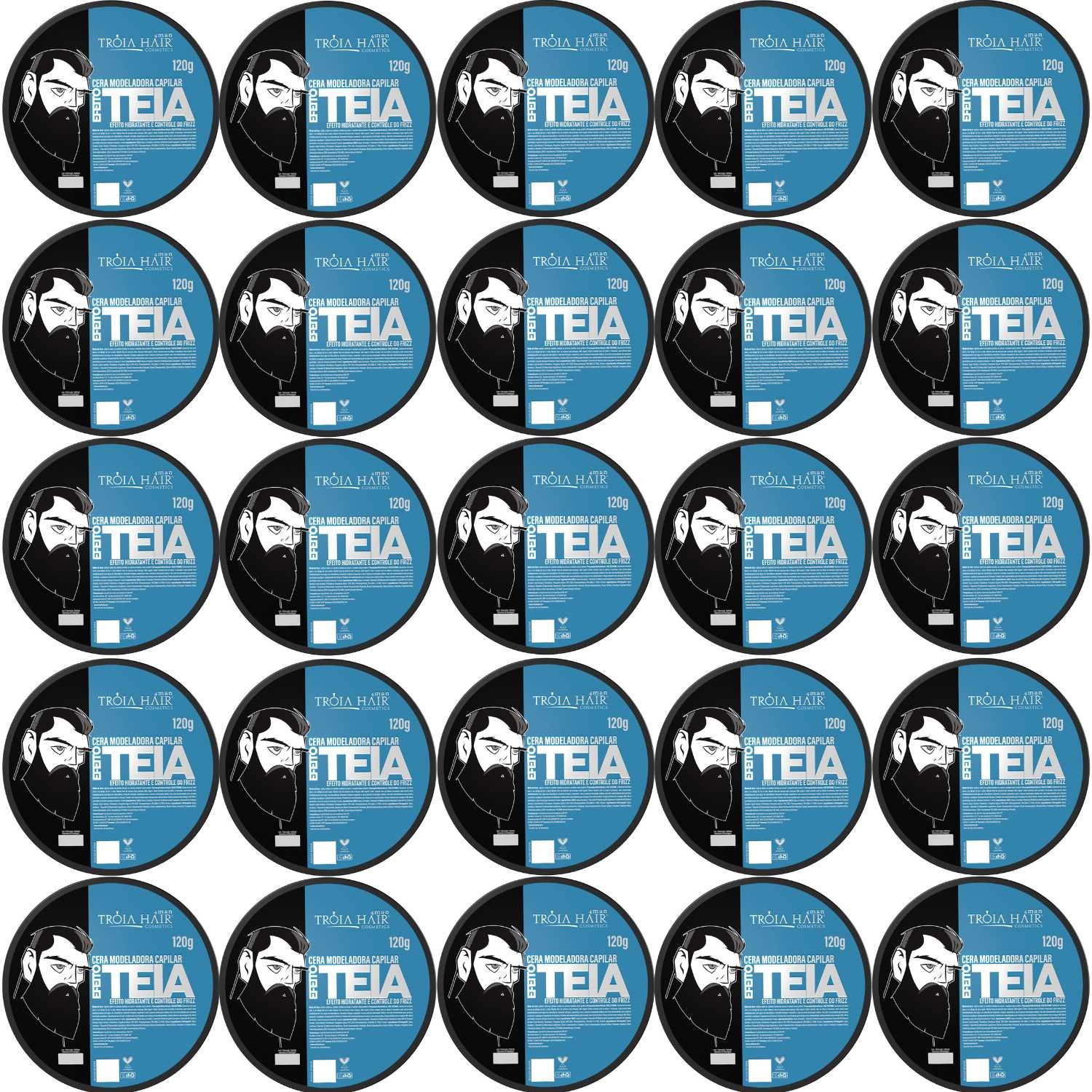 25 Pomadas Modeladoras Teia 150g Atacado - Tróia Hair