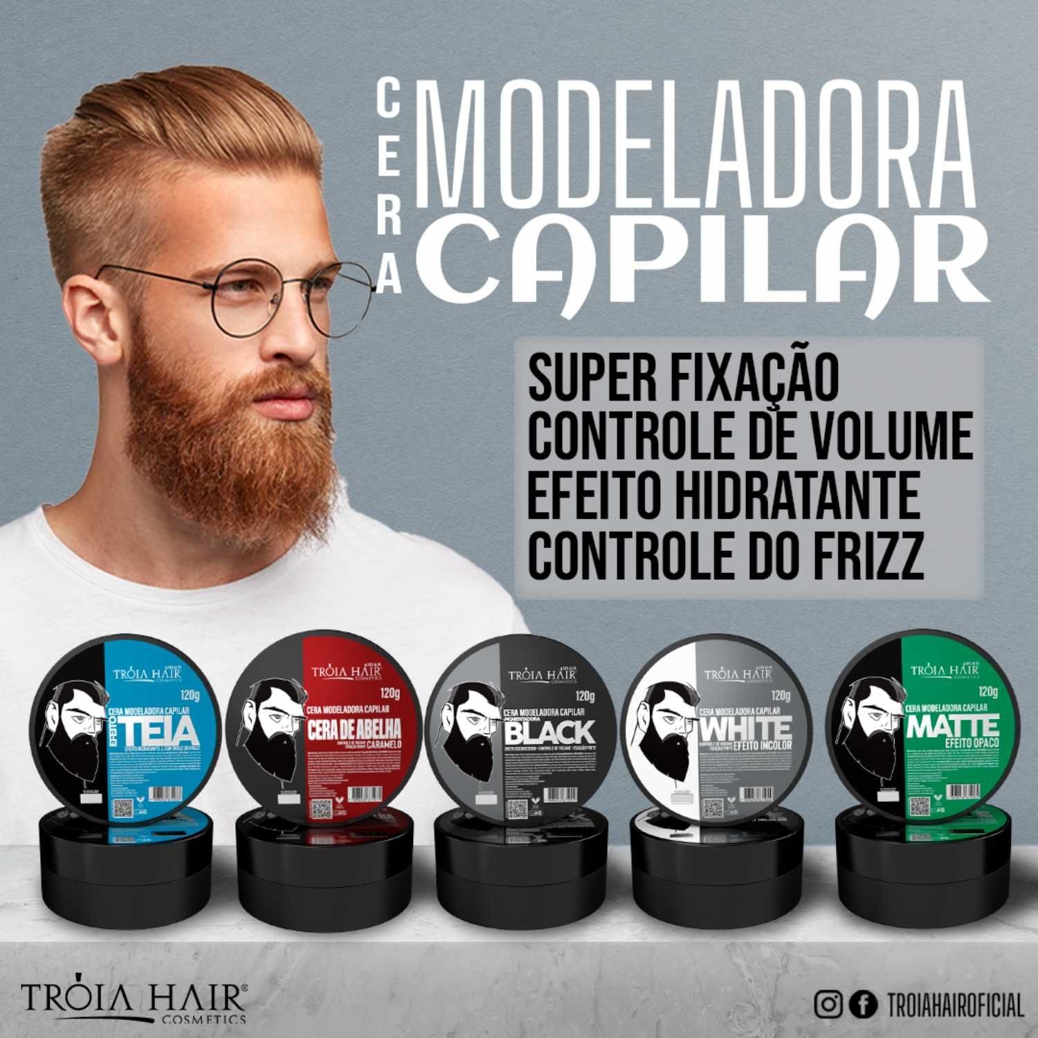 25 Pomadas Modeladoras Teia 150g Atacado - Tróia Hair - Imagem 4