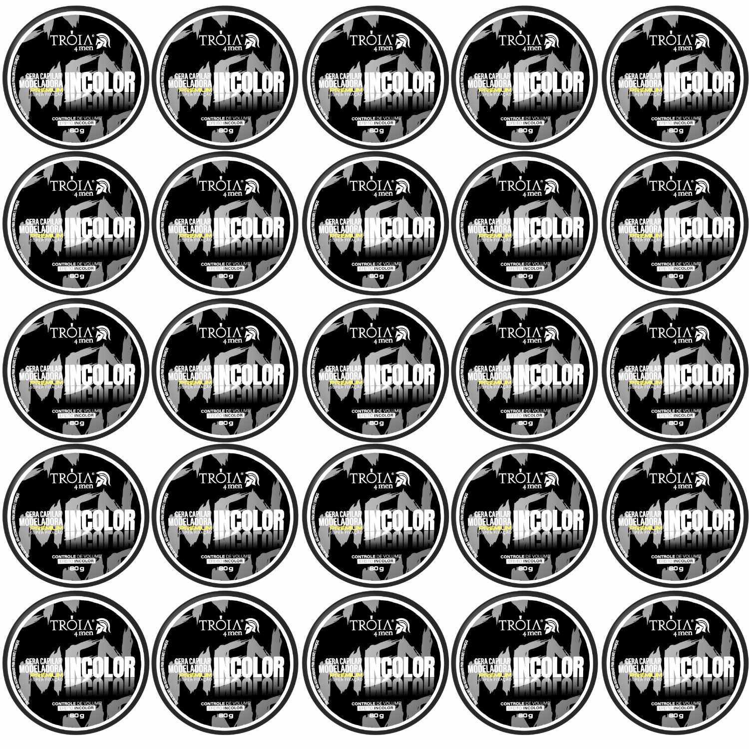 25 Cera Incolor Troia Hair 80g - Combo Cera Premium