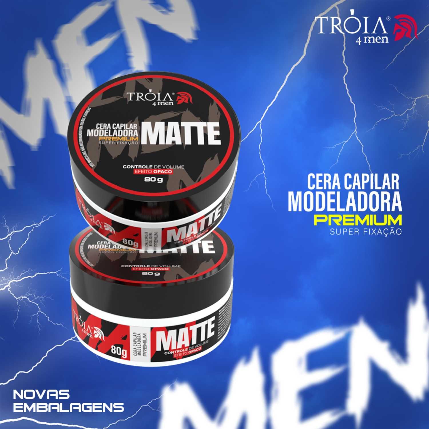 25 Cera Matte Troia Hair 80g - Combo Cera Premium - Imagem 3