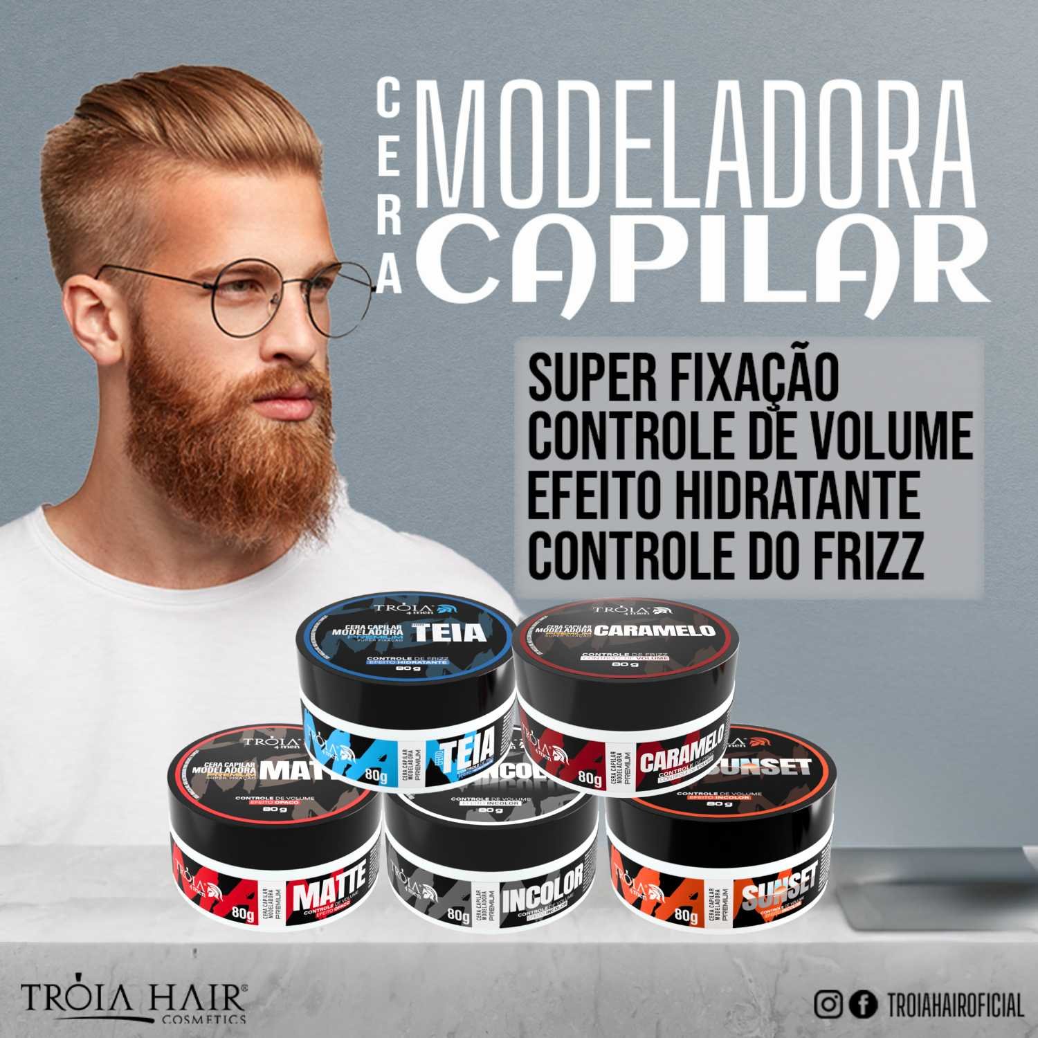 25 Cera Matte Troia Hair 80g - Combo Cera Premium - Imagem 8