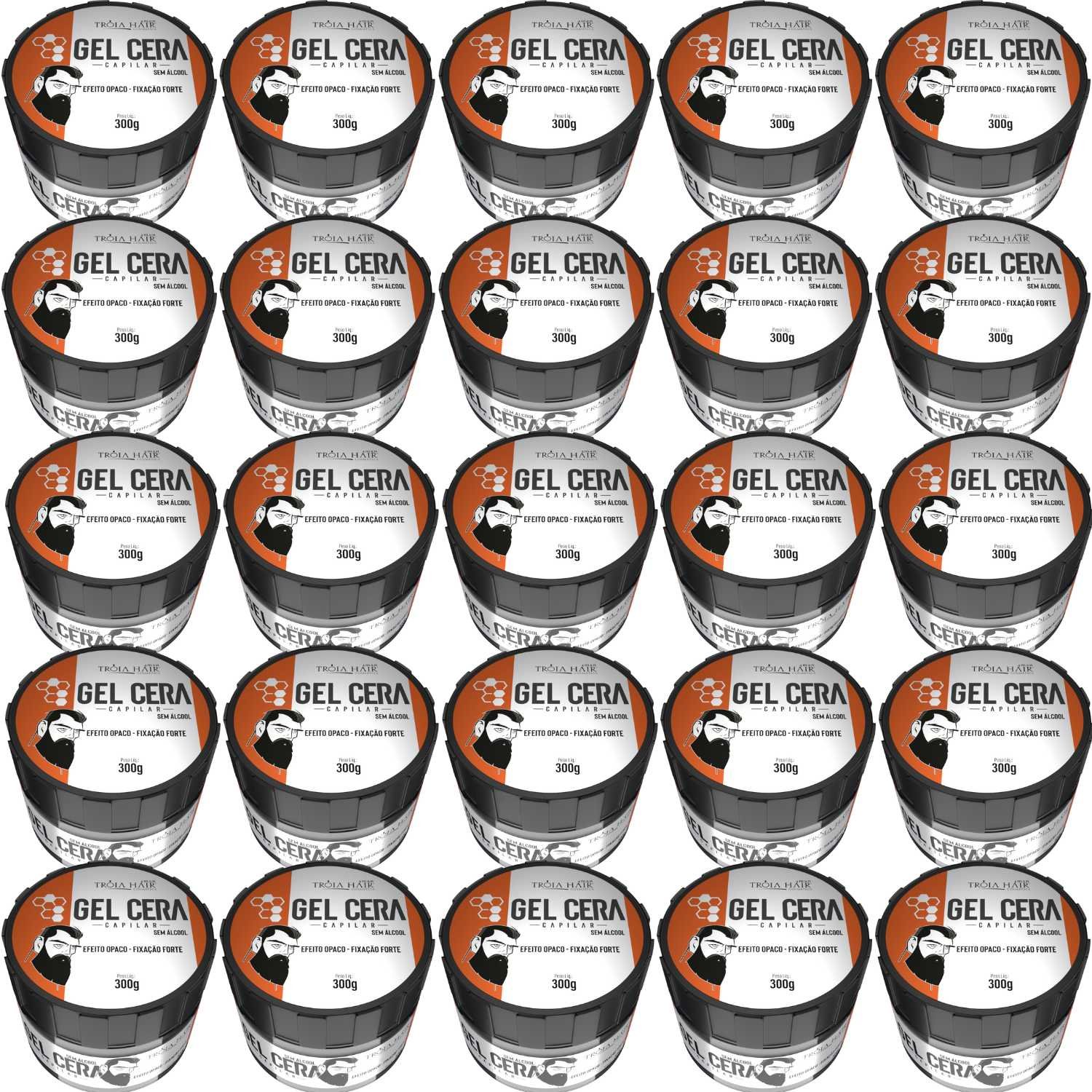 25 Gel Cera Capilar 300g - Dreads e Tranças - Troia Hair