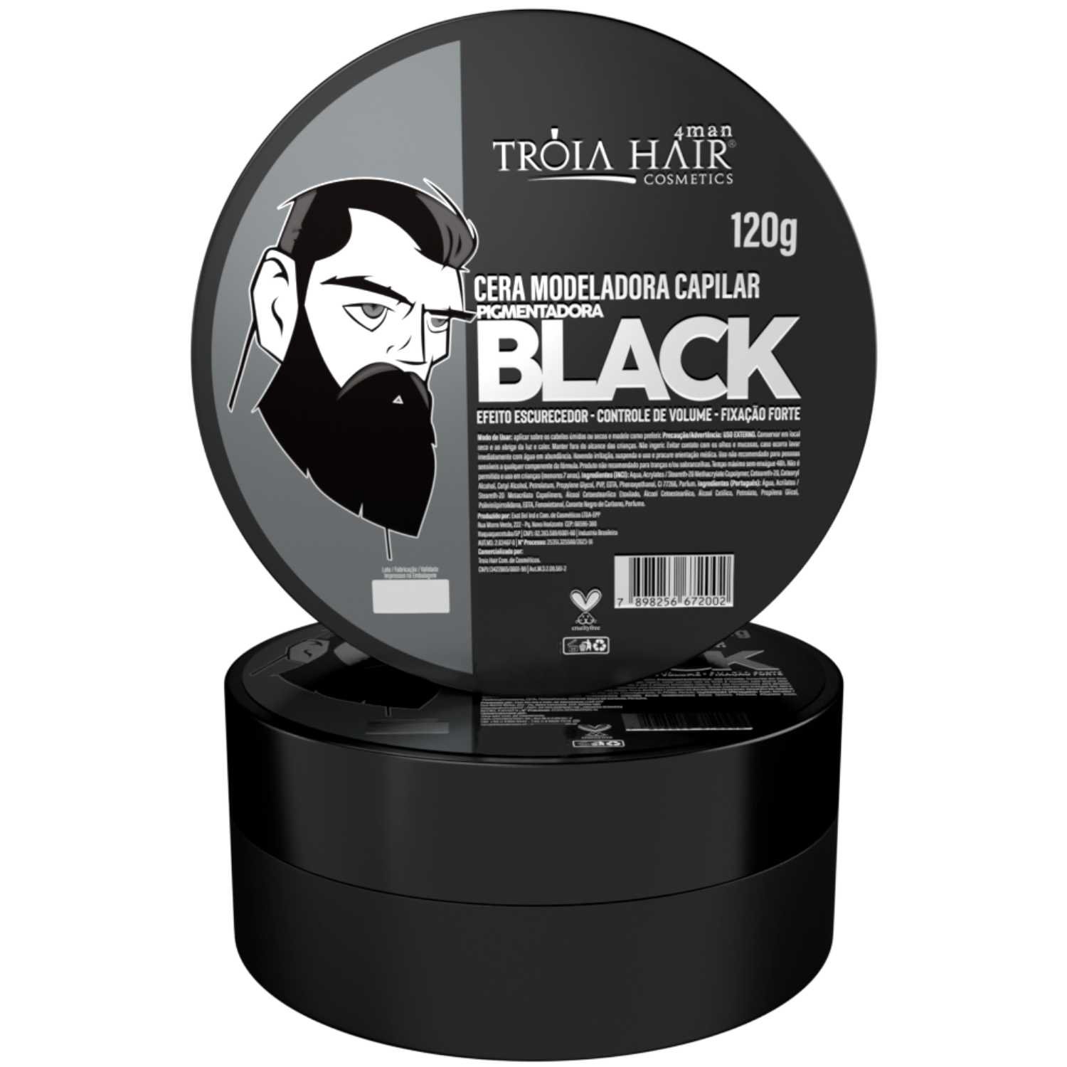 25 Pomadas Modeladoras Black 120g Atacado - Tróia Hair - Imagem 3
