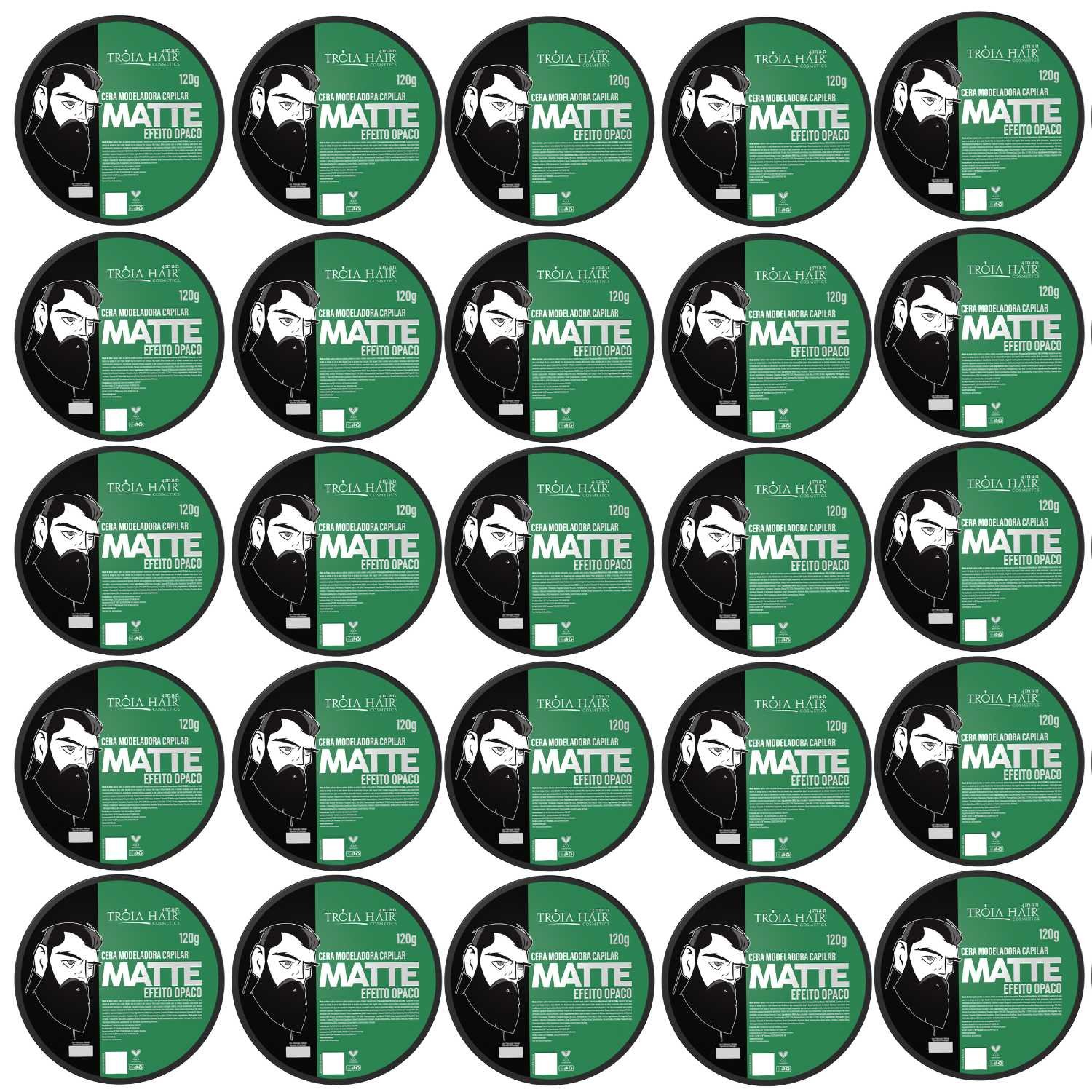 25 Pomadas Modeladoras Matte 150g Atacado - Tróia Hair