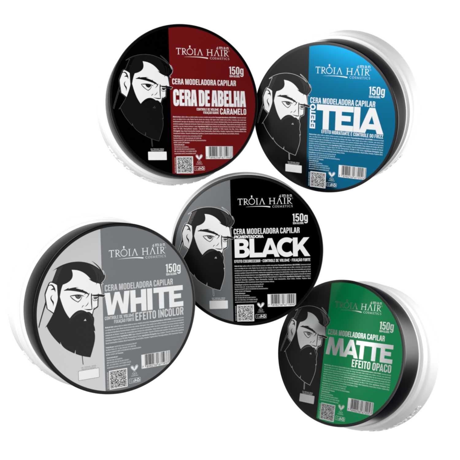 25 Pomadas Modeladoras Matte e Black 150g Atacado - Tróia Hair - Imagem 8