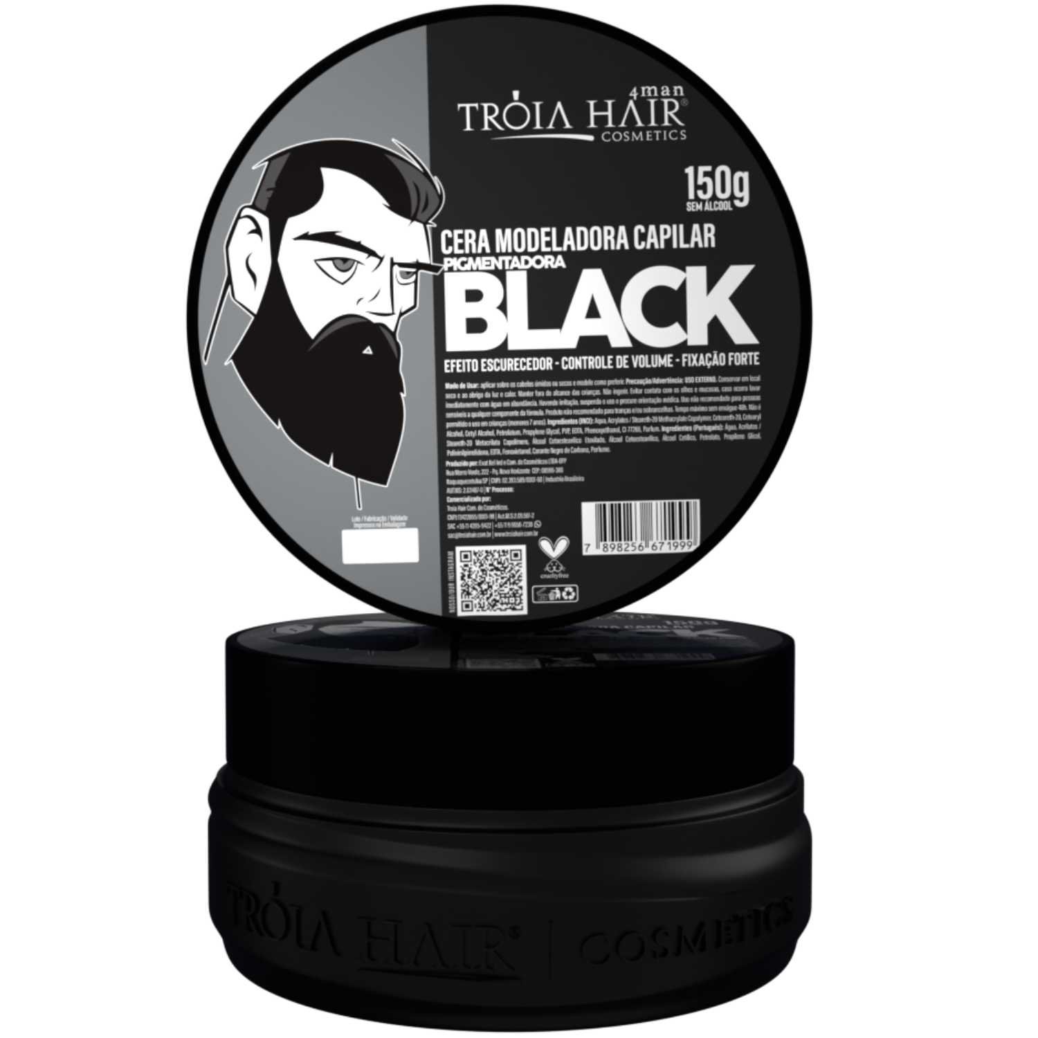 25 Pomadas Modeladoras Black e Caramelito 150g Atacado - Tróia Hair - Imagem 4