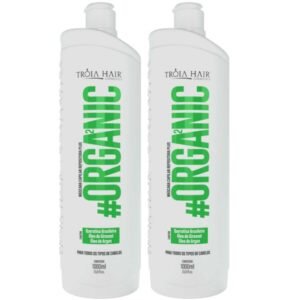 2 Ativo Organic Premium - Troia Hair - 1L - Escova Progressiva Livre de Formol