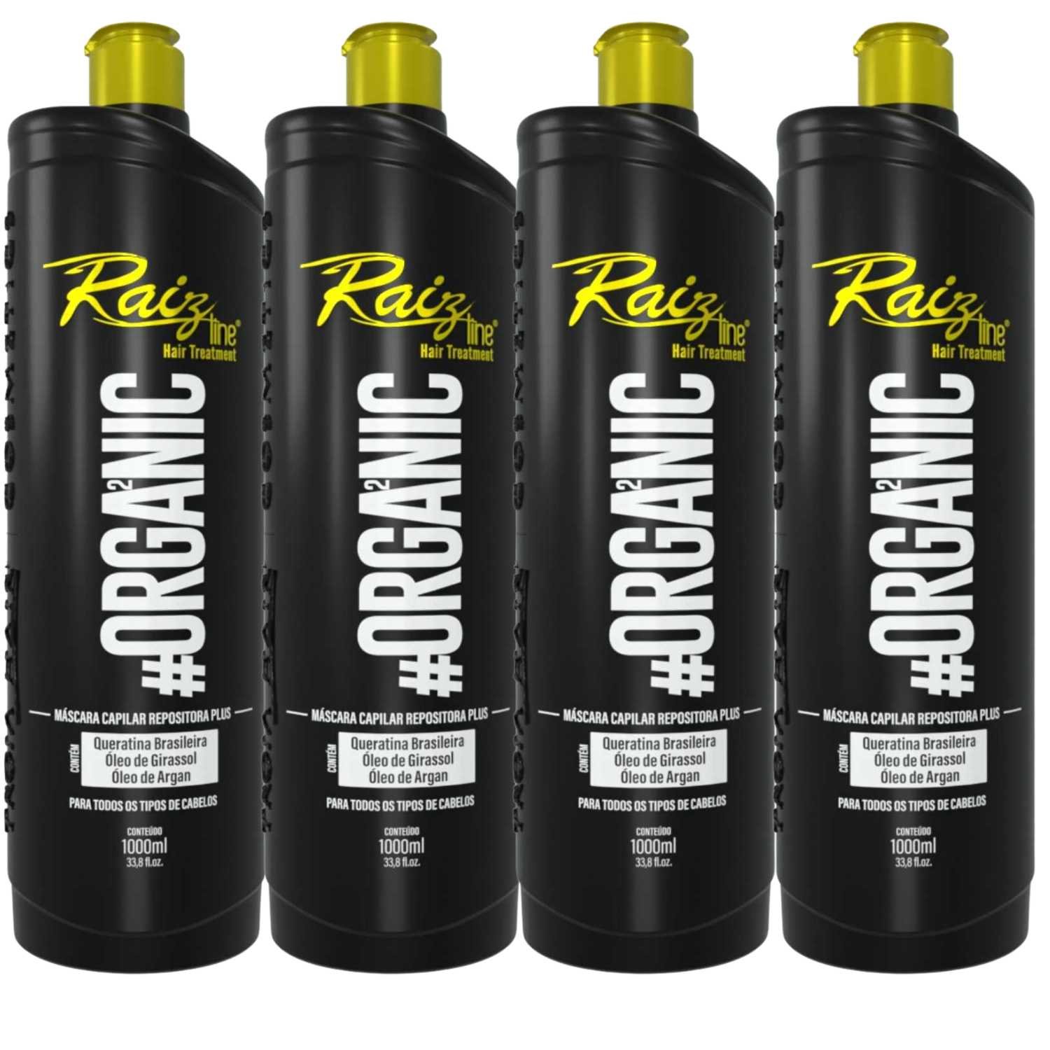 4 Ativos Orgânica Raiz Line passo 2 - Alisamento inteligente 1l