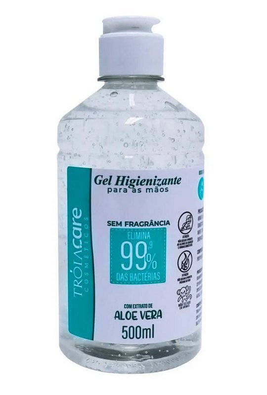 50 Un Álcool Gel 70% Antisséptico Bactericida 500g - Imagem 3