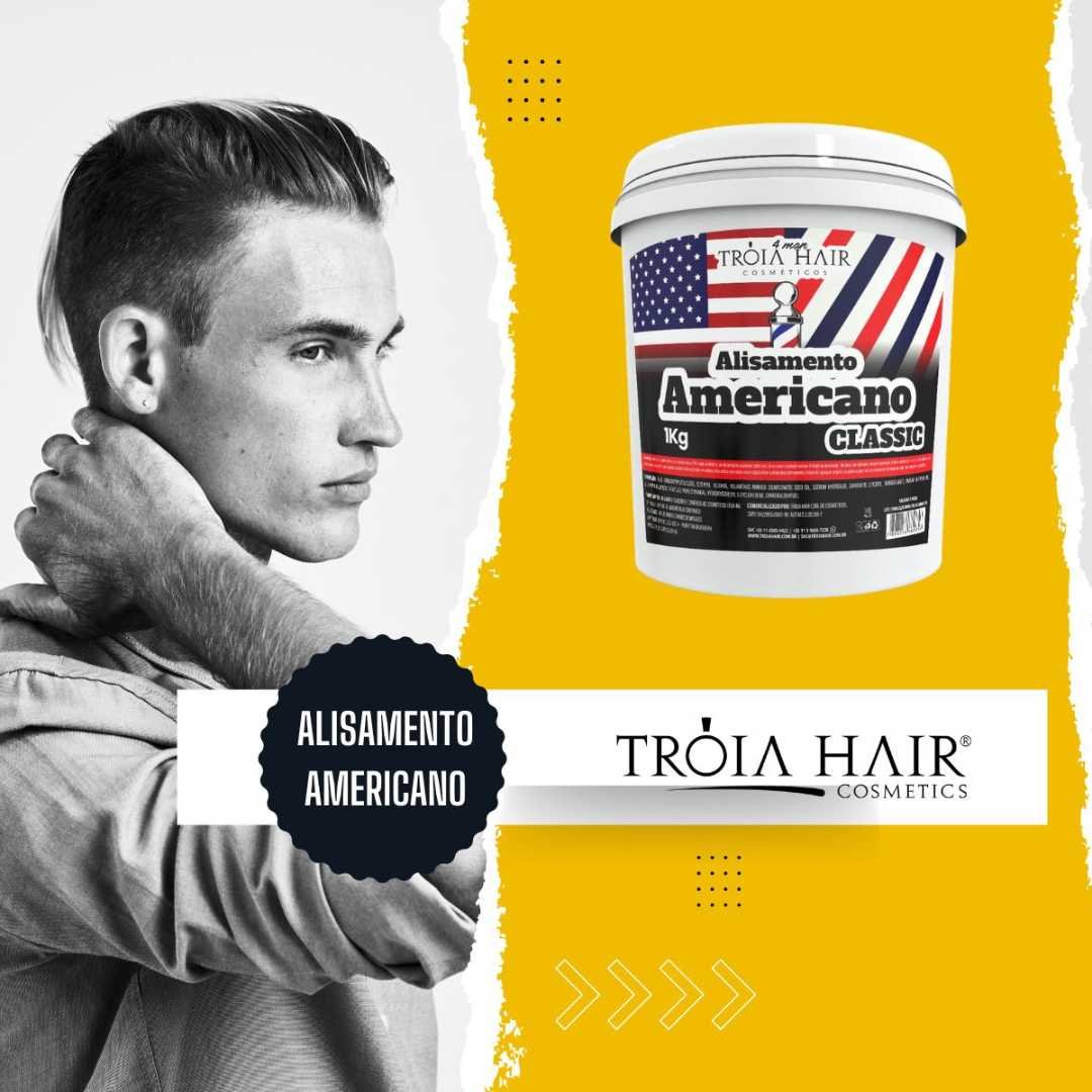 Alisamento Americano Black 500g - Troia Hair 4Man: Alisamento Profissional Rápido - Imagem 5