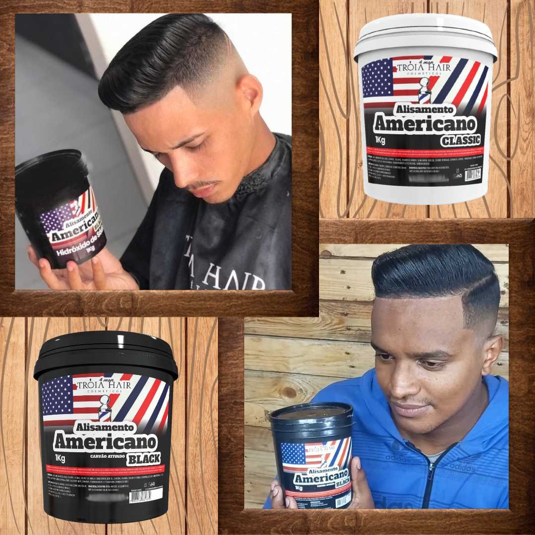 Alisamento Americano Black 500g - Troia Hair 4Man: Alisamento Profissional Rápido - Imagem 8