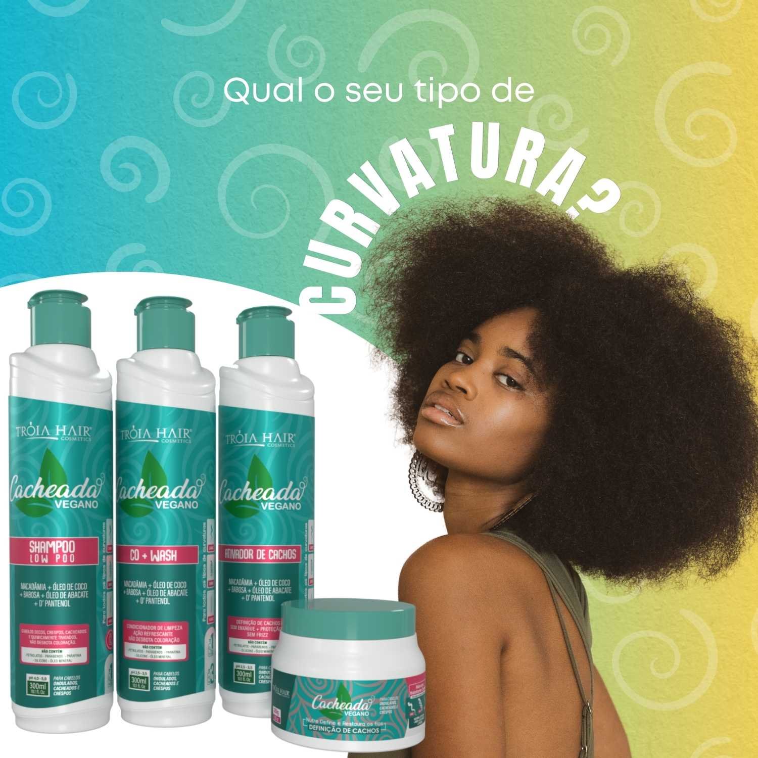 Ativador De Cachos - Linha Cacheada 500ml - Troia Hair - Imagem 2