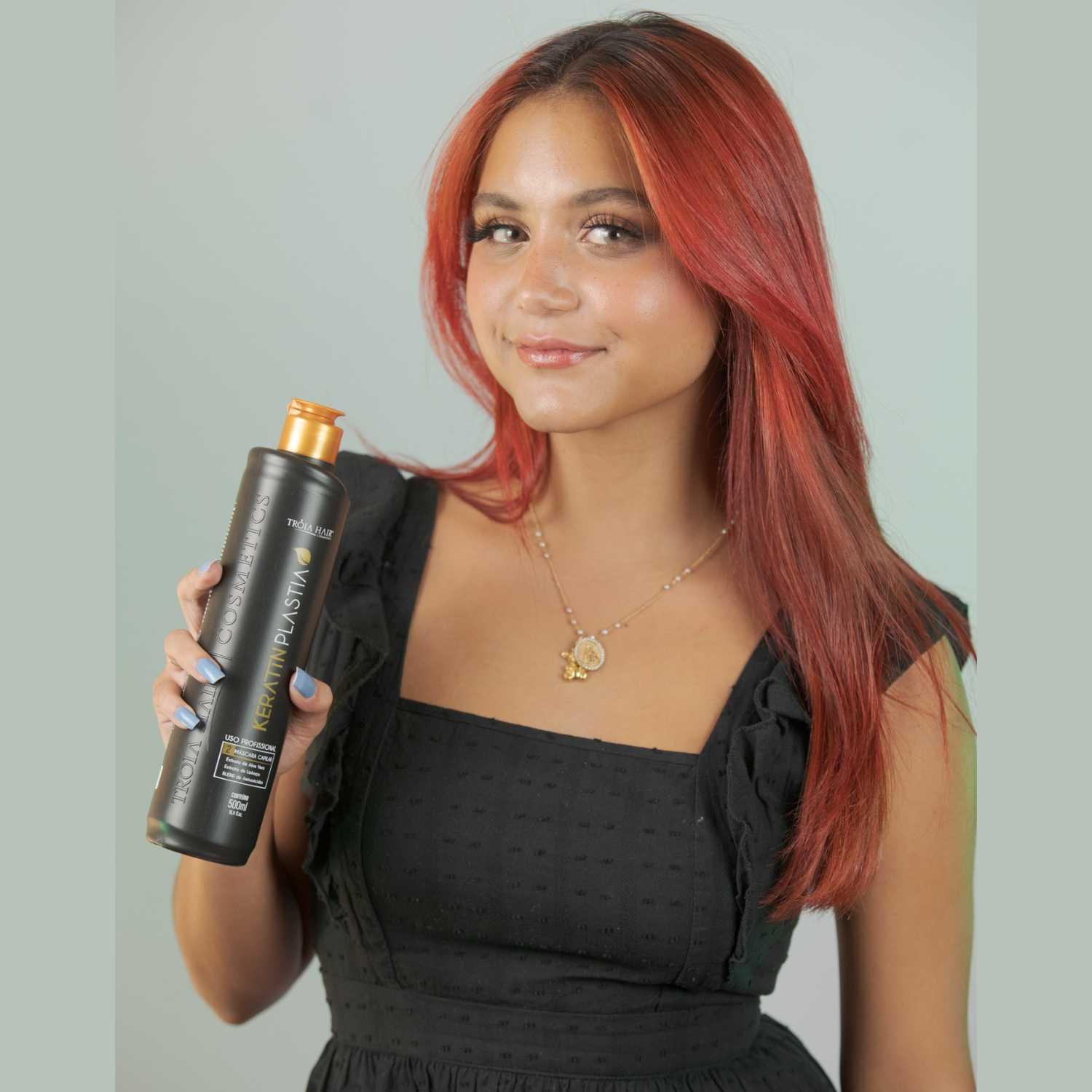 Ativo Escova Progressiva Em Gel Keratinplastia 500ml Tróia Hair - Imagem 5