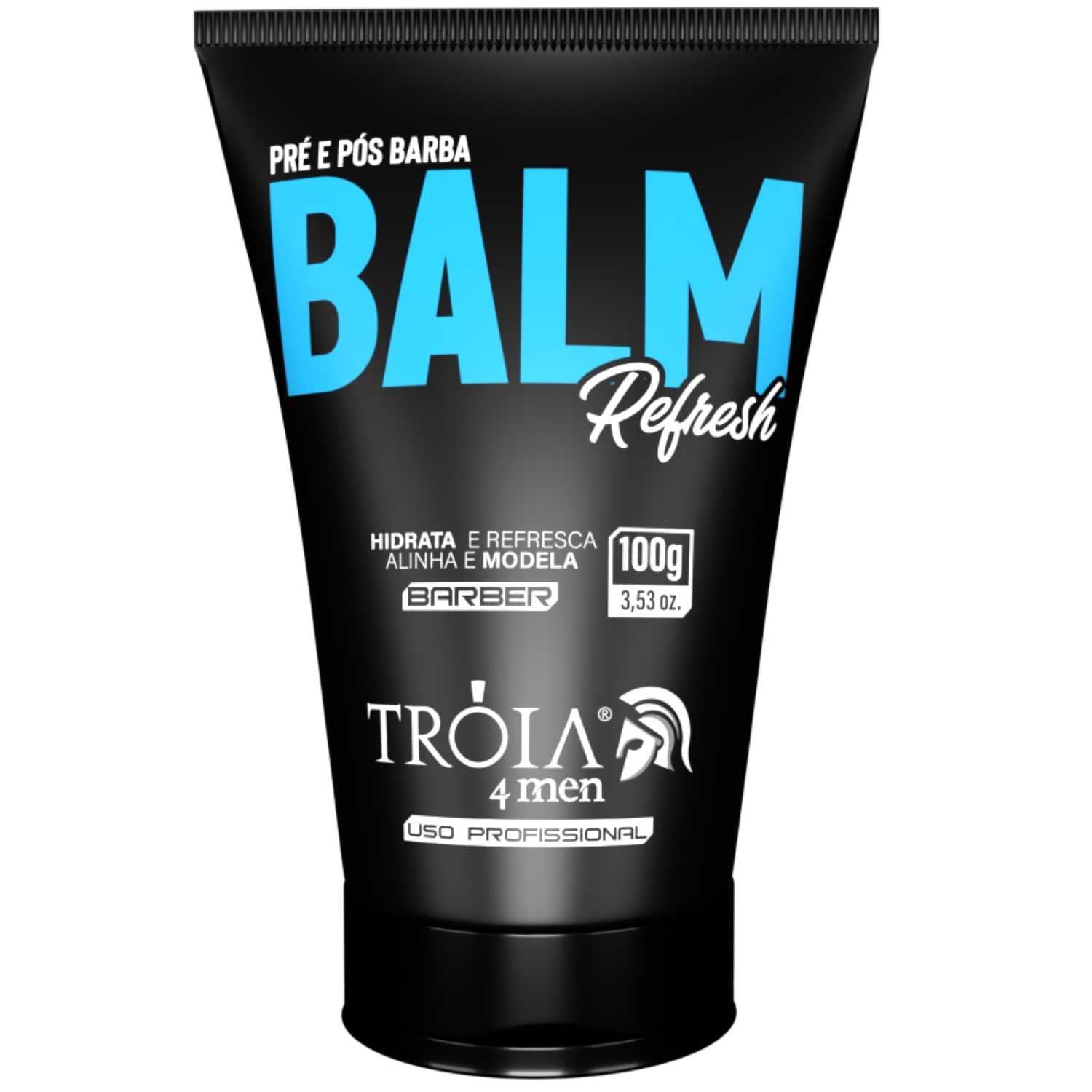 Balm Pós Barba 4Man Troia Hair 100g | Hidratante Multifuncional