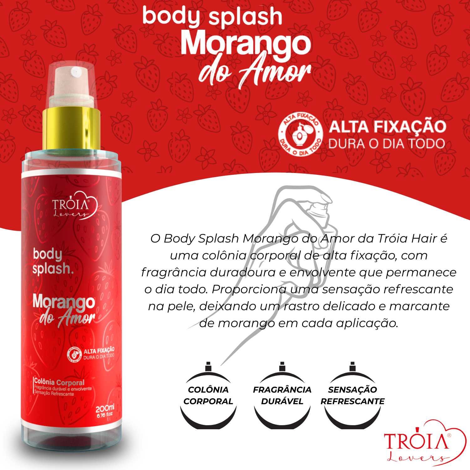 Body Splash Morango do Amor - Troia Lovers - Imagem 2
