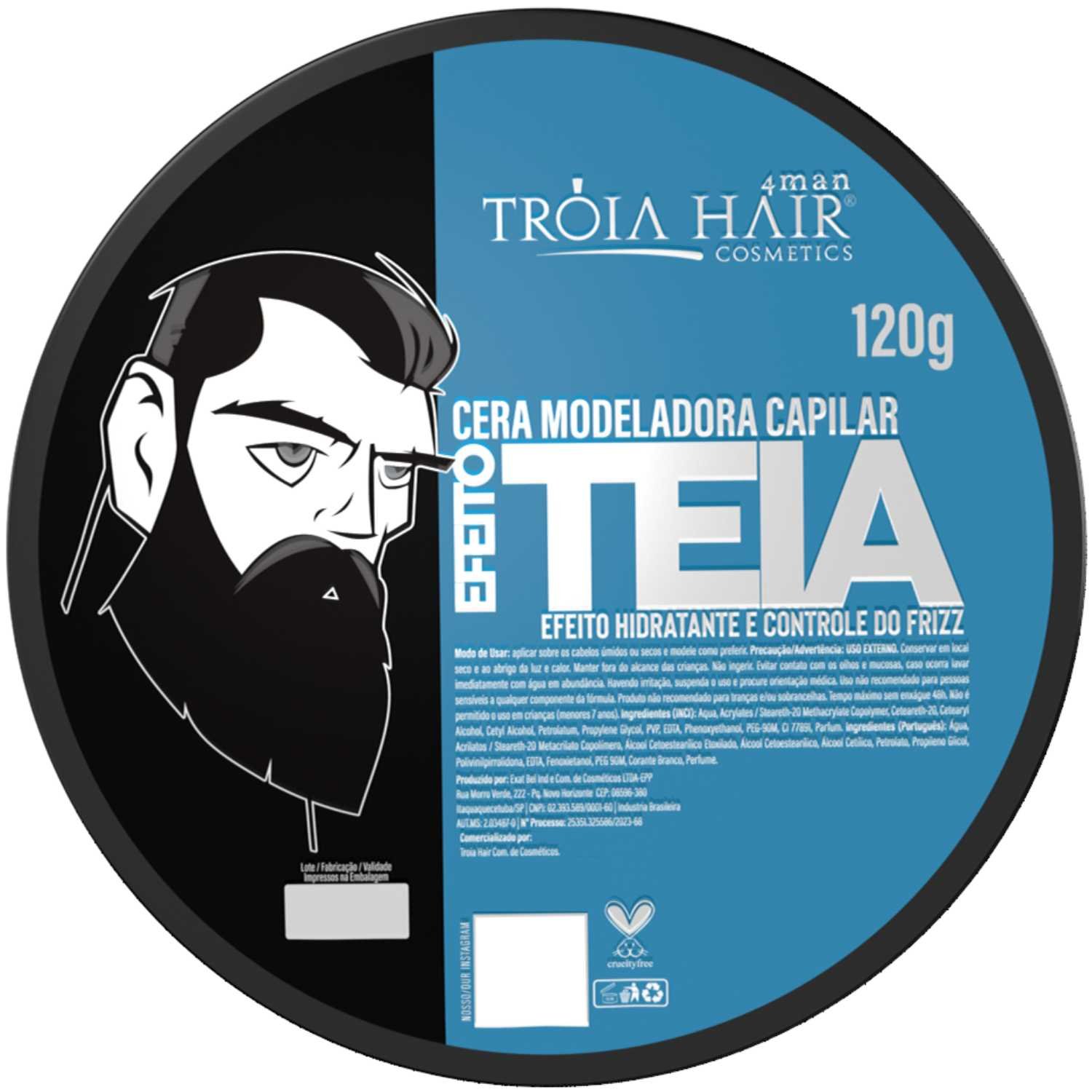 Cera Modeladora Troia Hair 120g Kit Completo 5 Tipos - Imagem 3