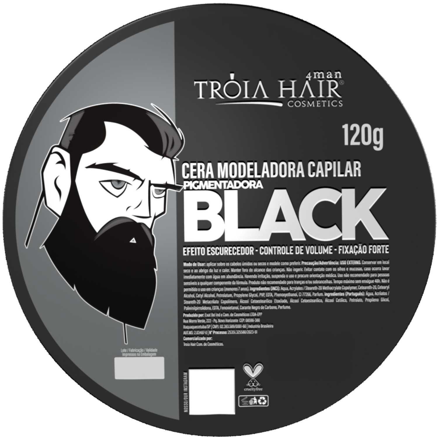 Cera Modeladora Troia Hair 120g Kit Completo 5 Tipos - Imagem 4