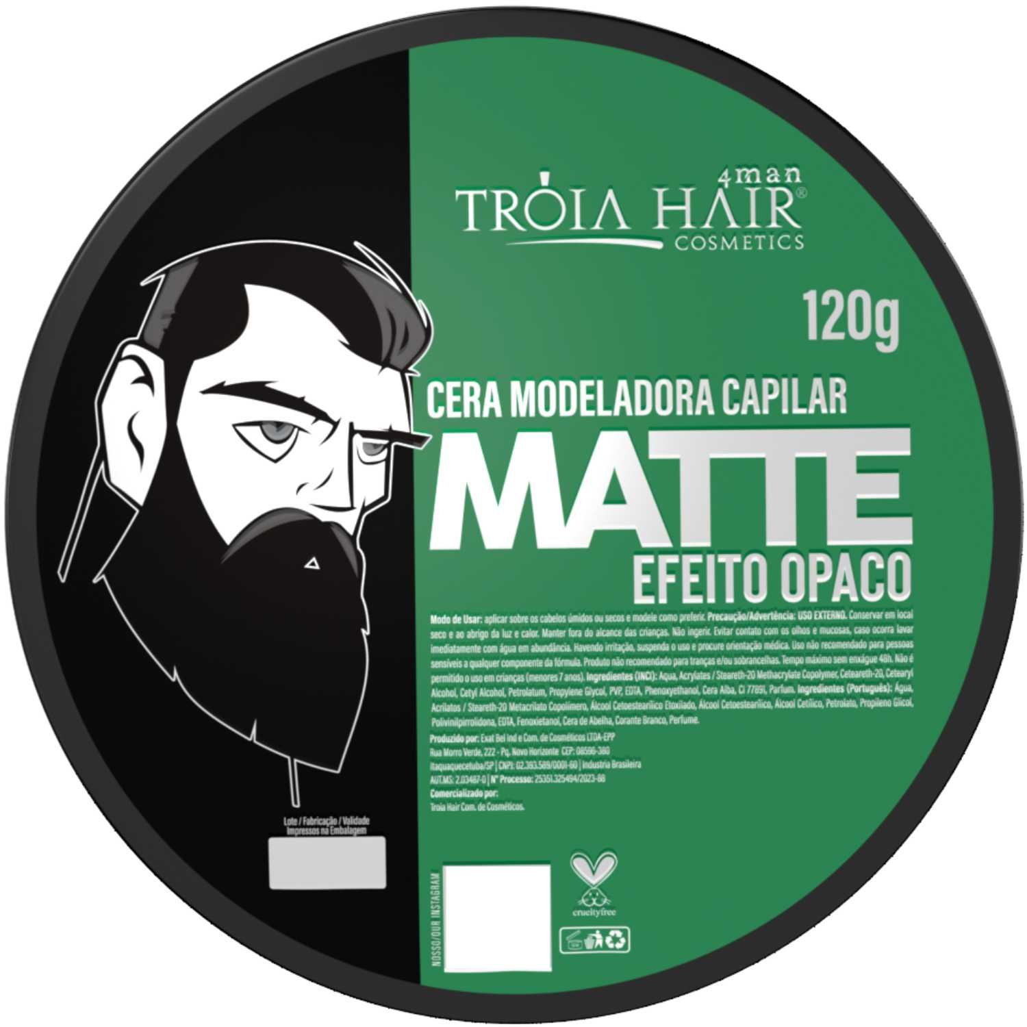 Cera Modeladora Troia Hair 120g Kit Completo 5 Tipos - Imagem 6
