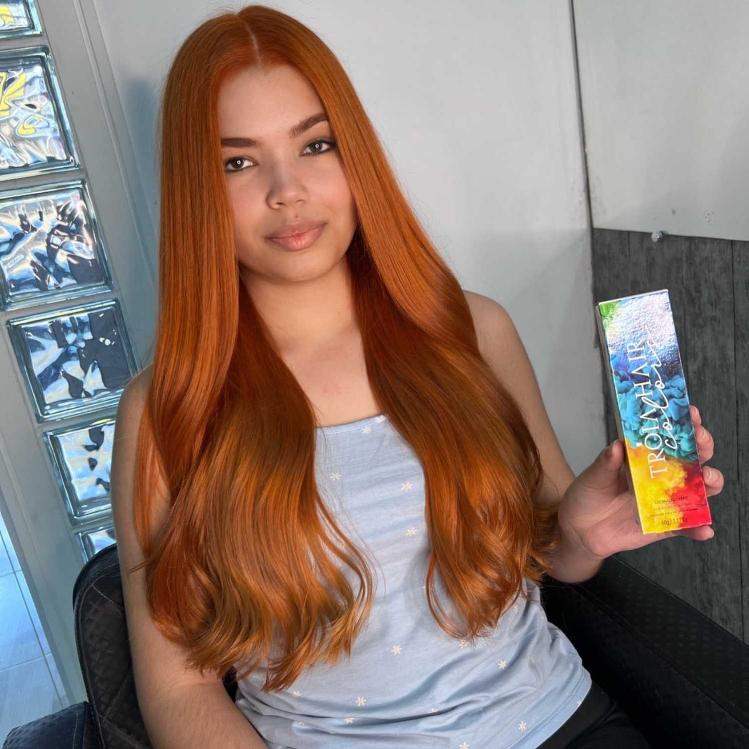 Coloração em Creme Permanente Loiro Nude #9.31 - Troia Hair colors 60g - Imagem 9