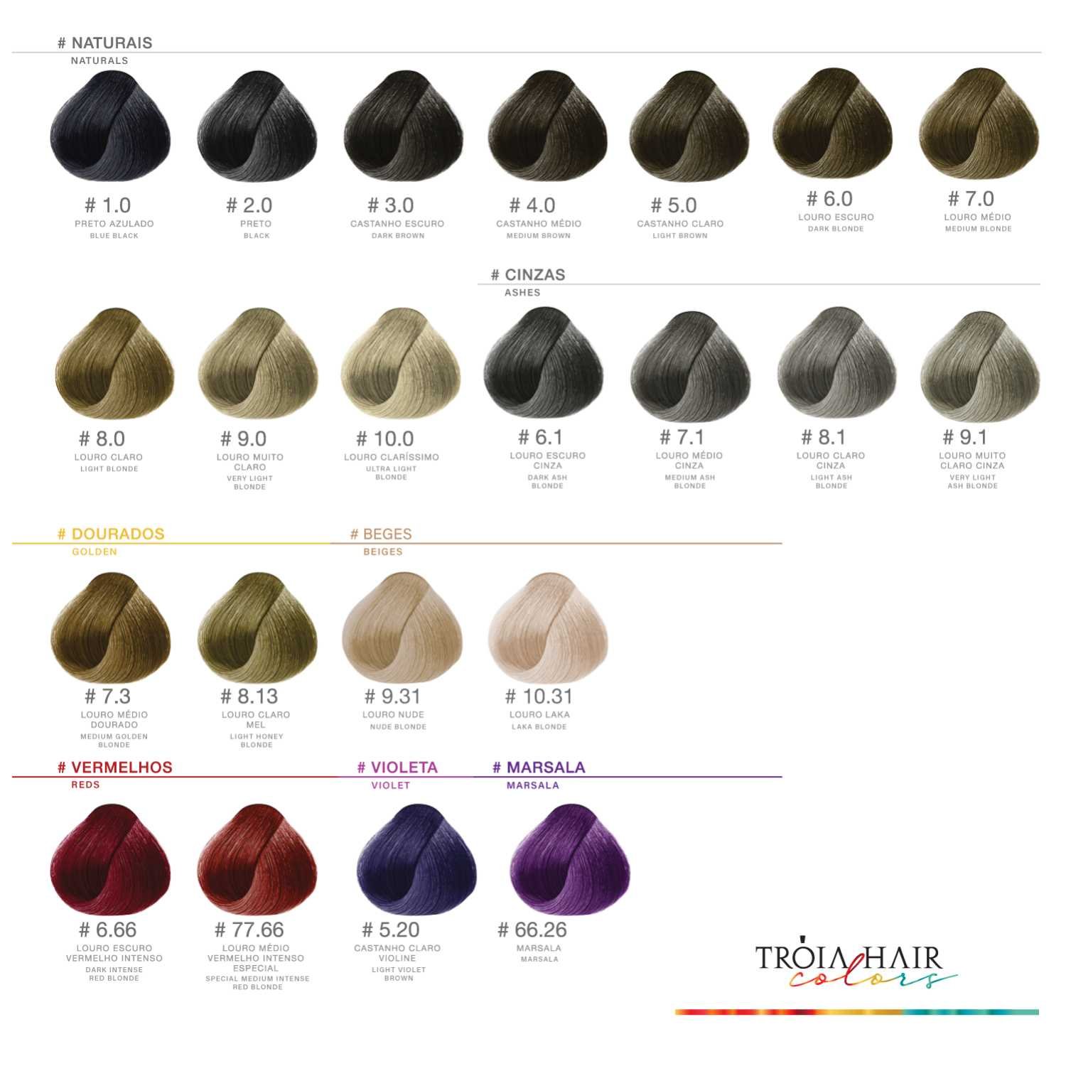 Coloração em Creme Permanente Louro Claro Cinza #8.1 - Troia Hair colors 60g - Imagem 7