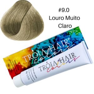 Coloração em Creme Permanente Louro Muito Claro #9.0 - Troia Hair colors 60g