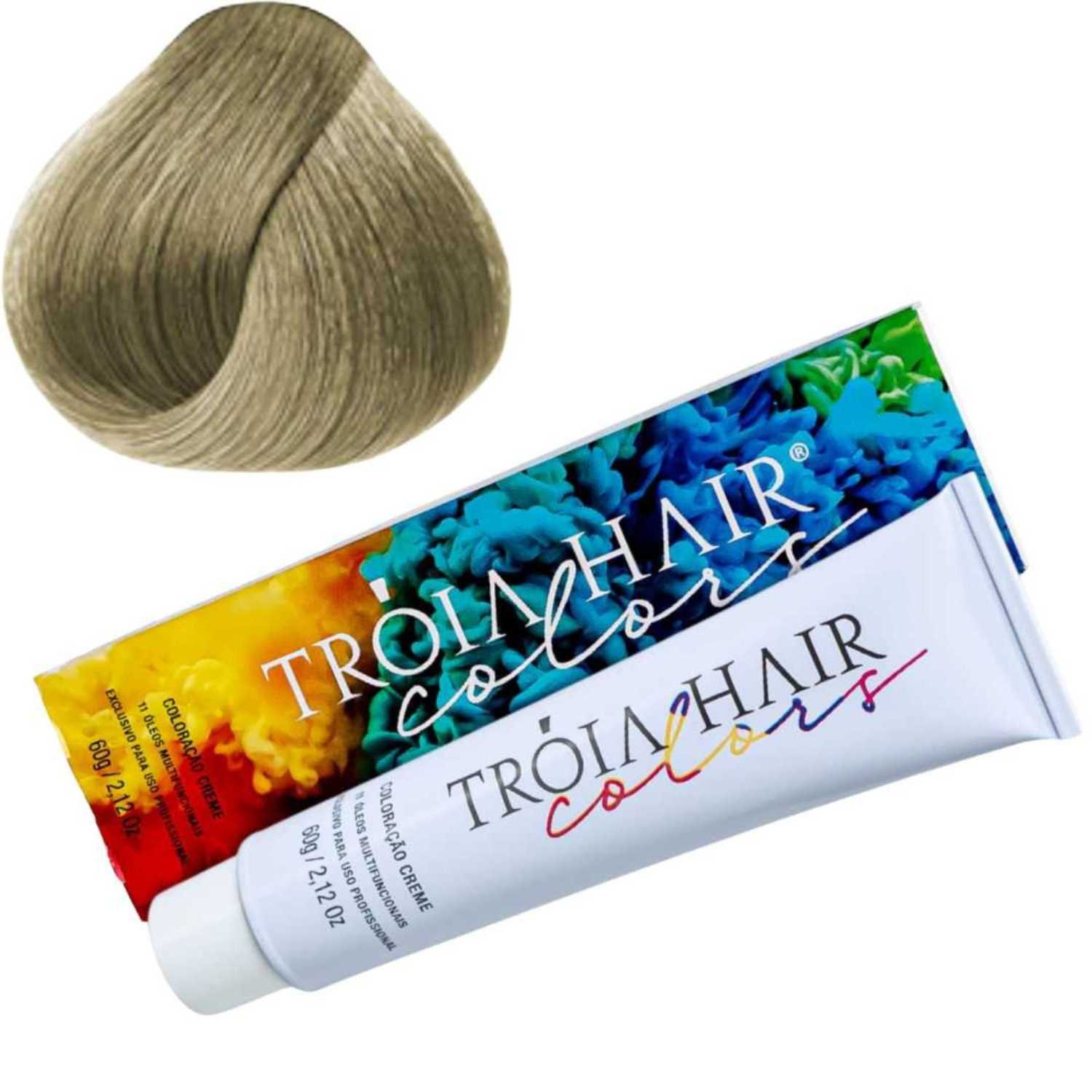Coloração em Creme Permanente Louro Muito Claro #9.0 - Troia Hair colors 60g - Imagem 3
