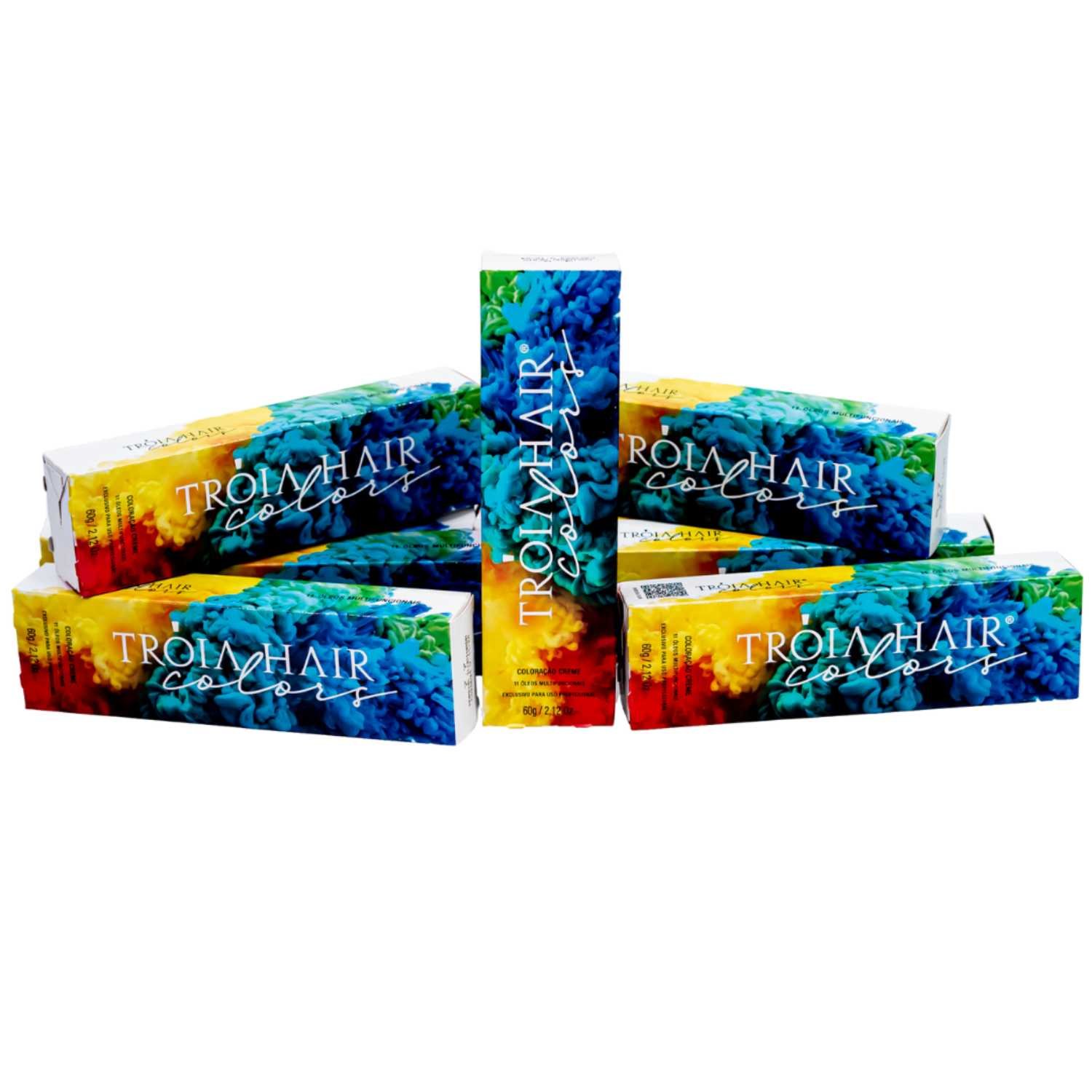 Coloração em Creme Permanente #Metal Azulado - Troia Hair colors 60g - Imagem 6