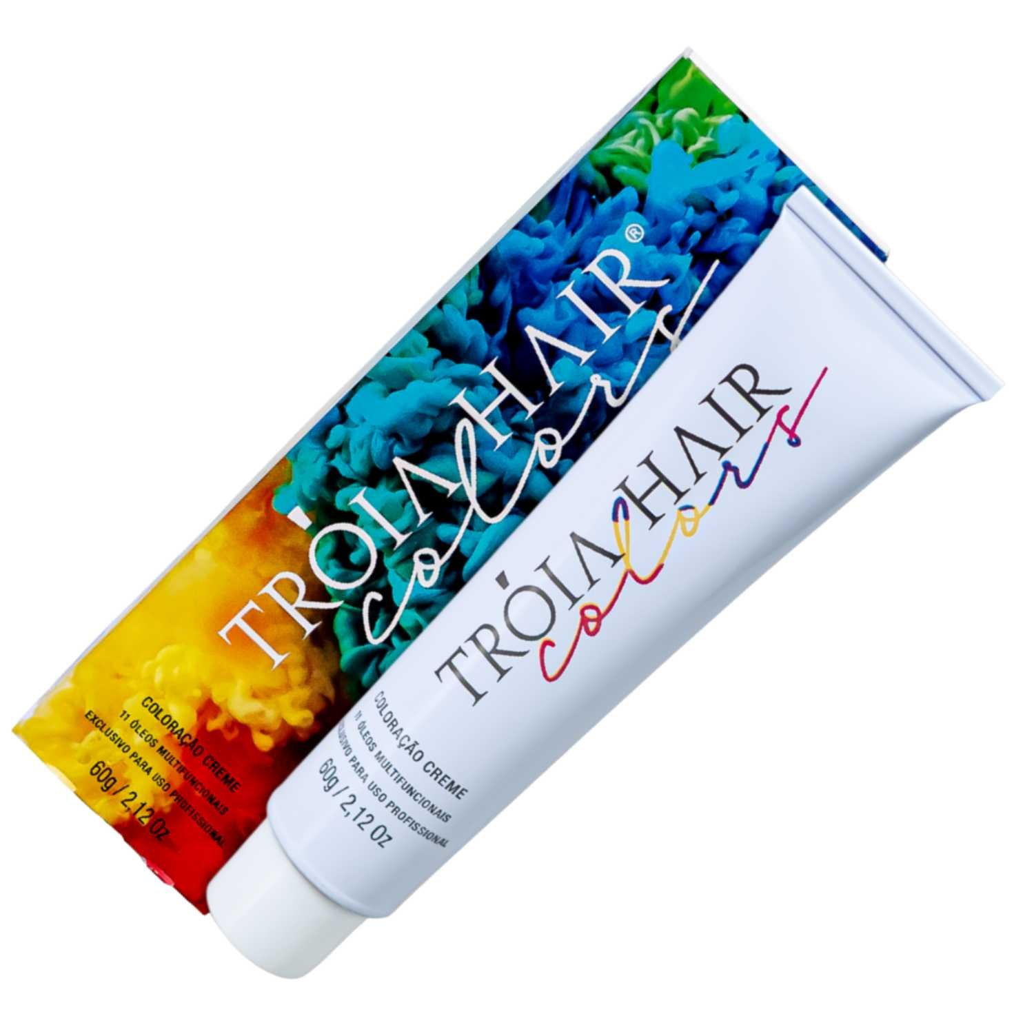 Coloração em Creme Permanente Morena Iluminada #7.7 - Troia Hair colors 60g - Imagem 5