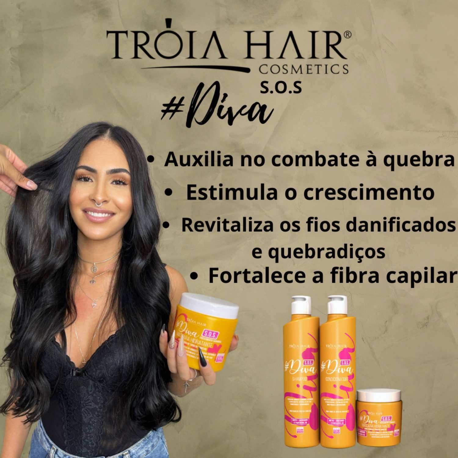 Condicionador Lavatório S.O.S #Diva 5Kg CONCENTRADO - Troia Hair - Imagem 3