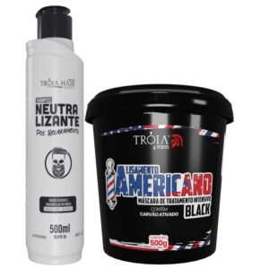 Kit Alisamento Americano Black 500g com Neutralizante 500ml