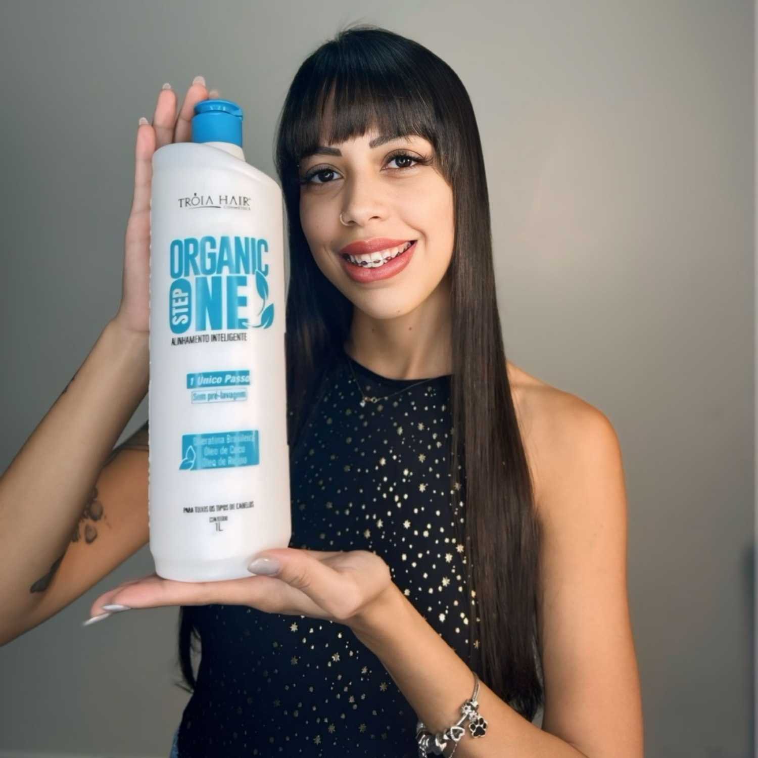 Kit Alisamento Orgânico com Nutrição e Proteção  Tróia Hair 2x1L - Imagem 8