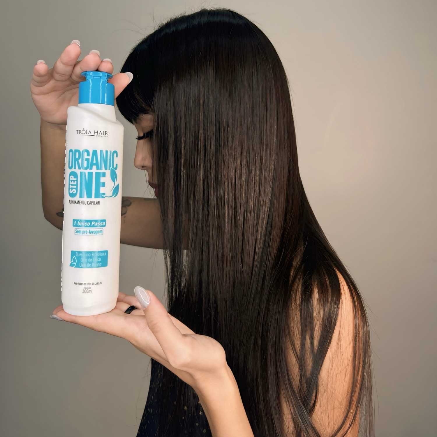 Kit Alisamento Orgânico com Nutrição e Proteção  Tróia Hair 2x1L - Imagem 9