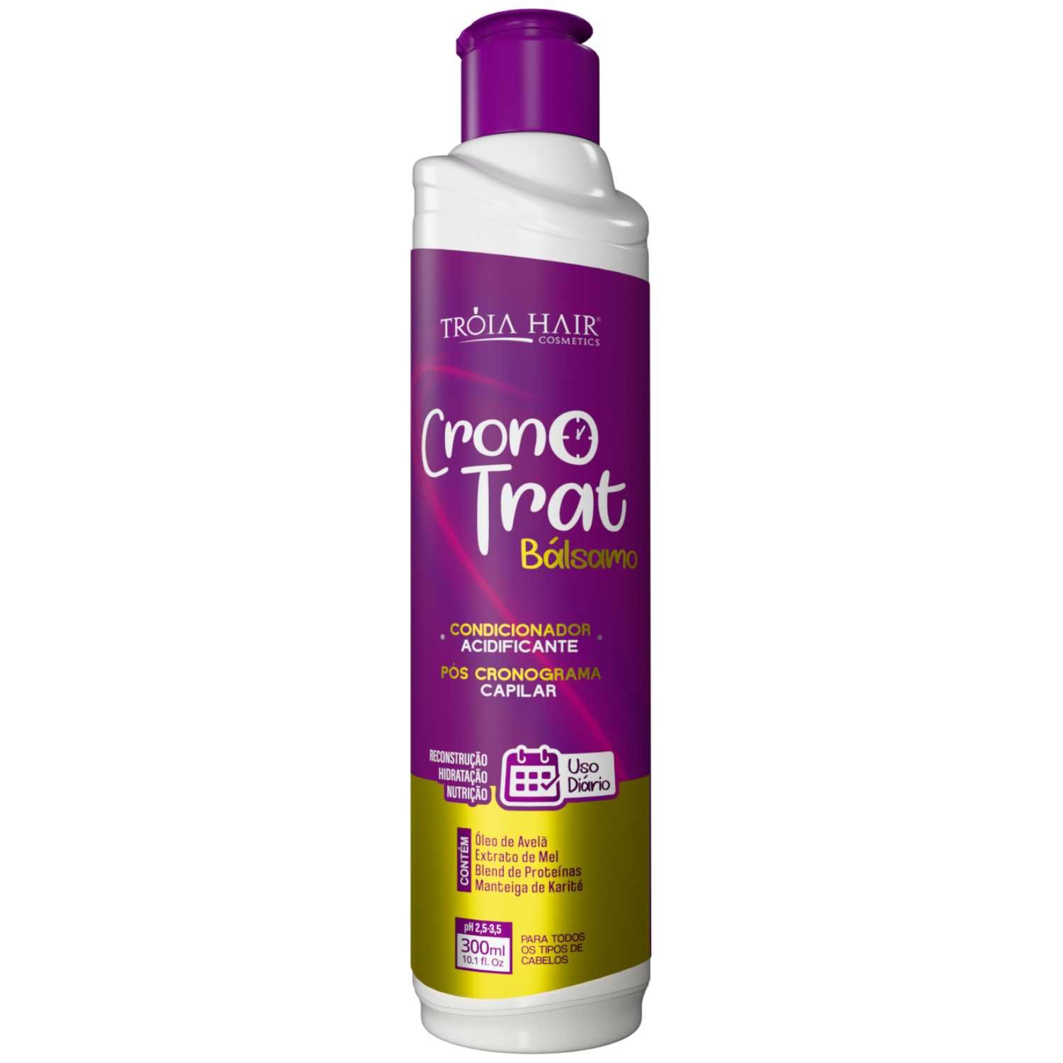Kit Bálsamo Cronotrat 300ml - Qatar Hair: Nutrição e Maciez Diária para Seus Fios - Imagem 5