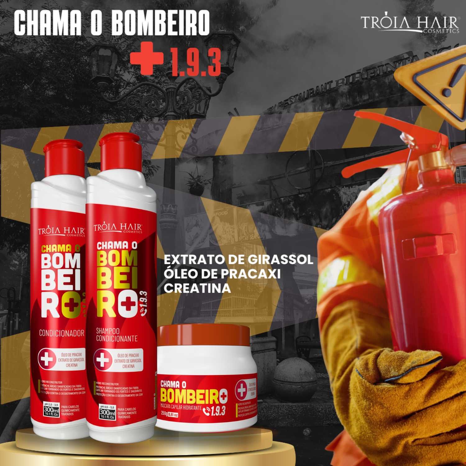 Kit Bombeiro Pré e Pós Coloração - Recuperação Completa para Cabelos Quimicamente Tratados - 850ml - Imagem 8