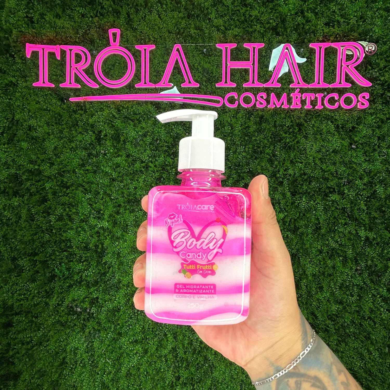 Kit C/ 2 Body Candy Creme E Gel Beijável P/ Corpo E Virilha - Tróia Hair - Imagem 2