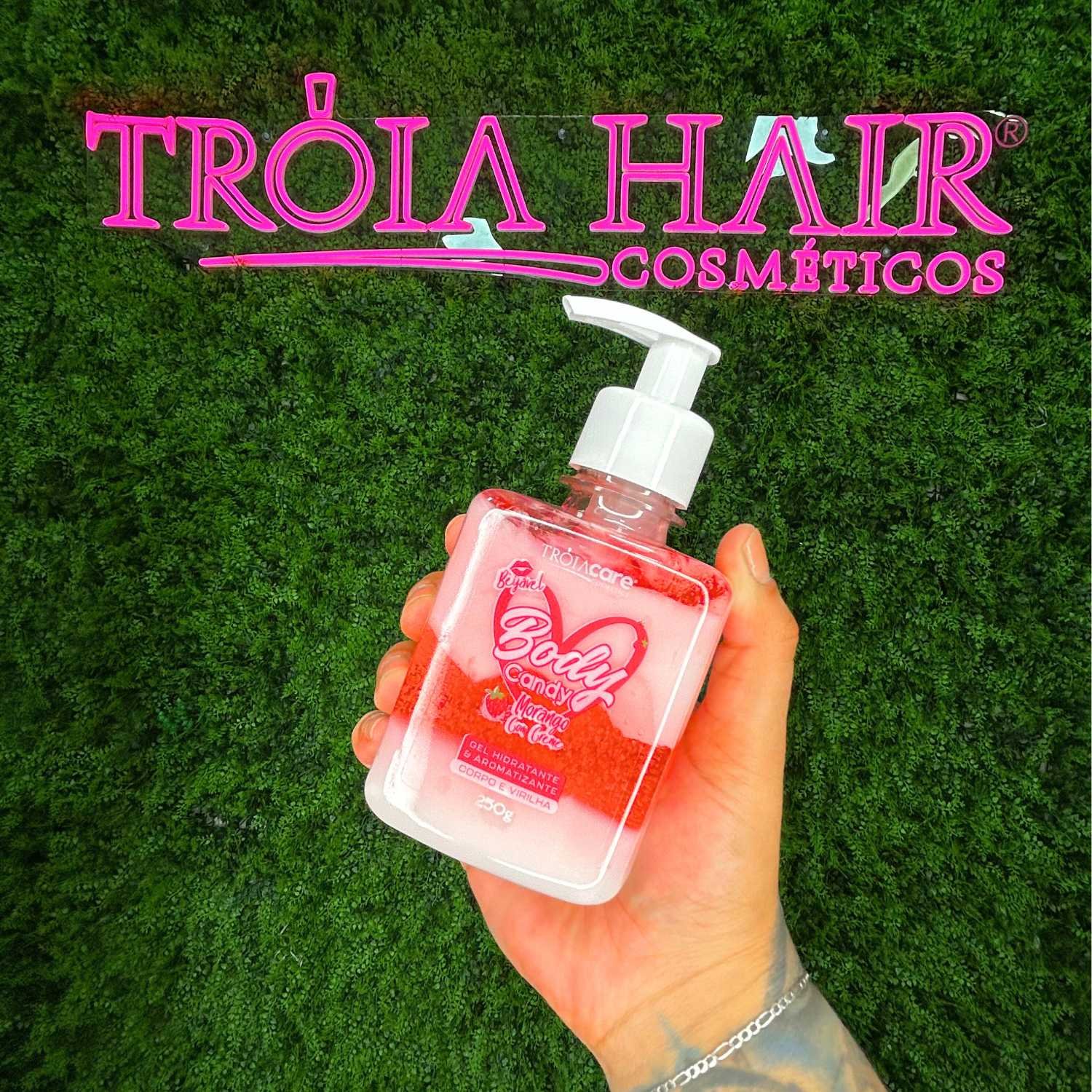 Kit C/ 2 Body Candy Creme E Gel Beijável P/ Corpo E Virilha - Tróia Hair - Imagem 6