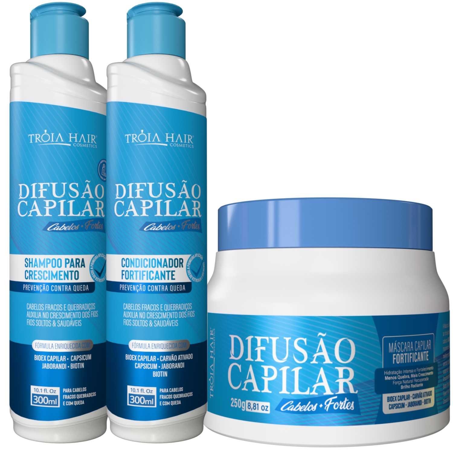 Kit Crescimento e Anti Queda  - Difusão Capilar Troia Hair