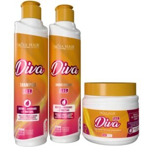 Kit Manutenção S.O.S Diva Pós Química - Troia Hair 1.500 ml