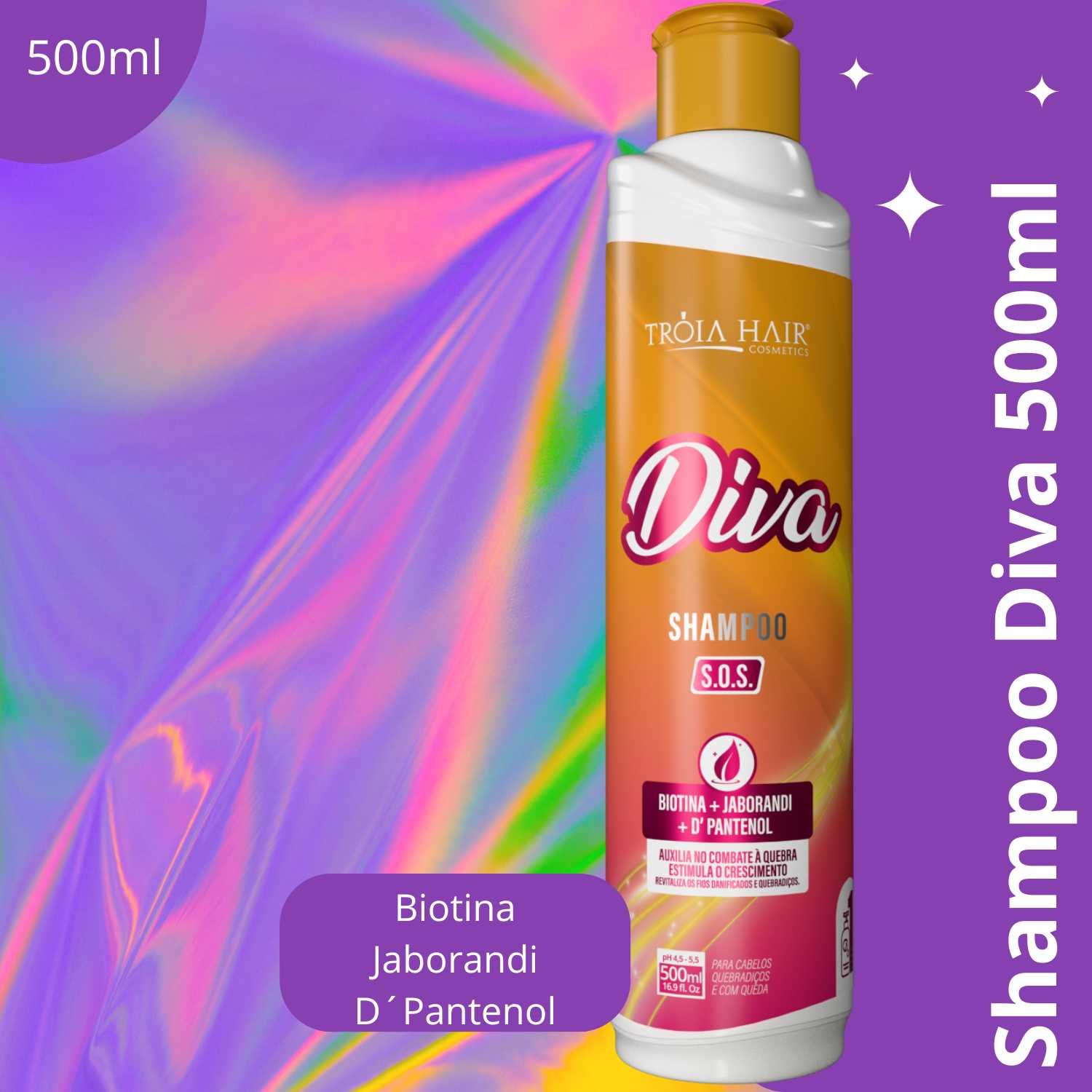 Kit Manutenção S.O.S Diva Pós Química - Troia Hair 1.500 ml - Imagem 6