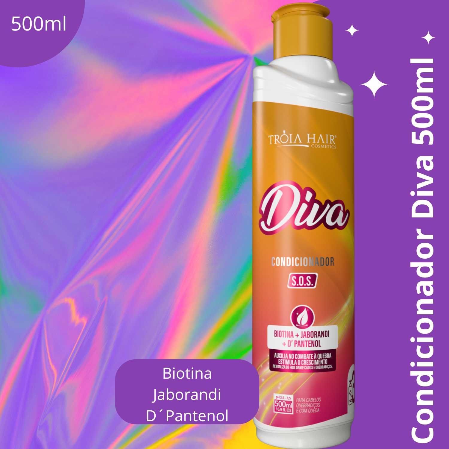 Kit Manutenção S.O.S Diva Pós Química - Troia Hair 1.500 ml - Imagem 8