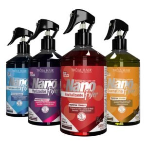 Kit Nano Fixer 4 em 1 - Soluções Inteligentes para Cabelos Saudáveis e Bem Cuidados Troia Hair
