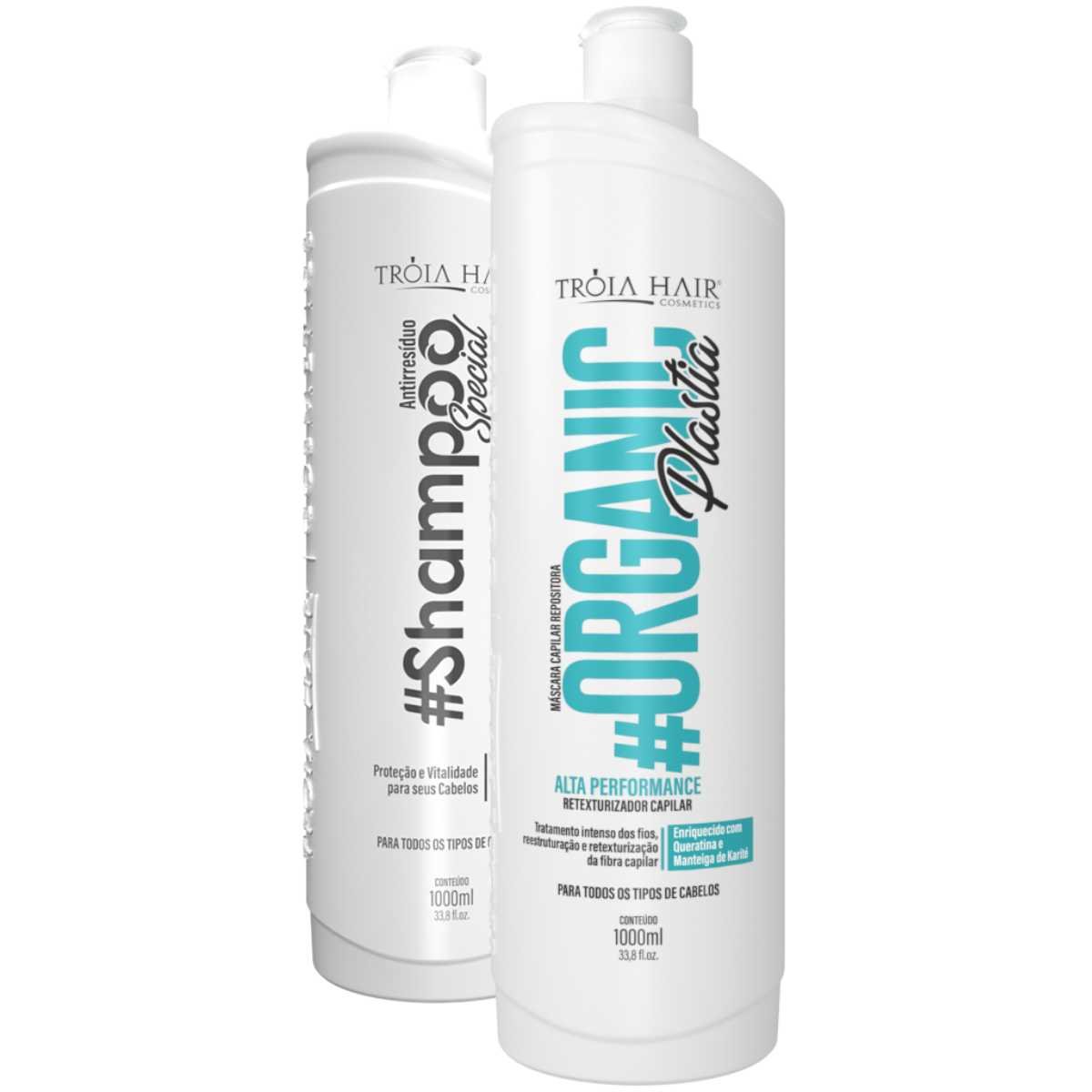 Kit Organicplastia Passo 1 e 2 - Selagem Definitiva Troia Hair