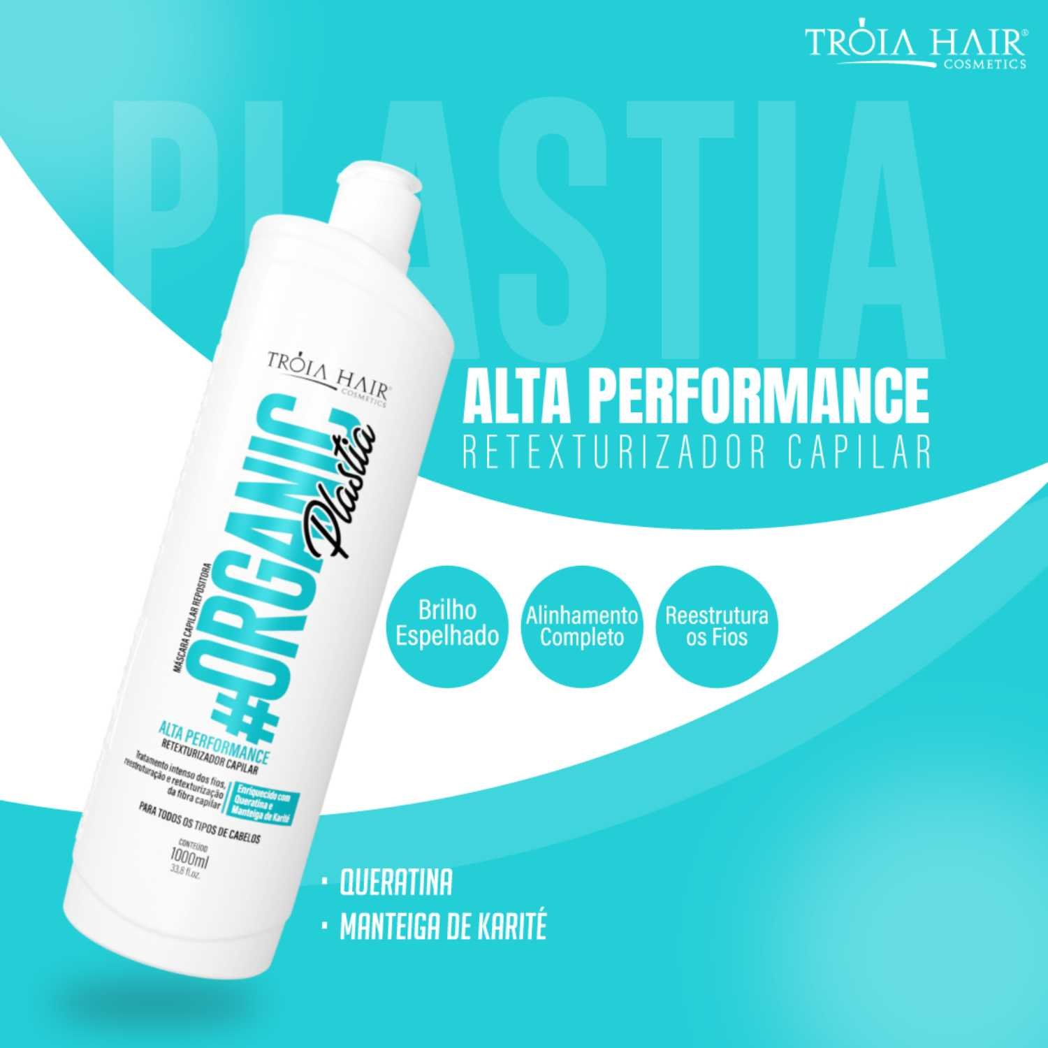 Kit Organicplastia Passo 1 e 2 - Selagem Definitiva Troia Hair - Imagem 2
