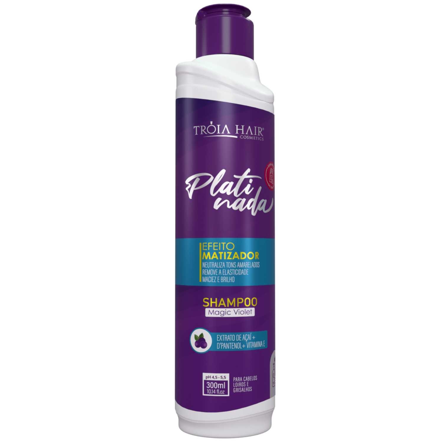 Kit Platinada - Completo para Cabelos Loiros, Iluminados, Grisalhos e Platinados Troia Hair 850ml - Imagem 7