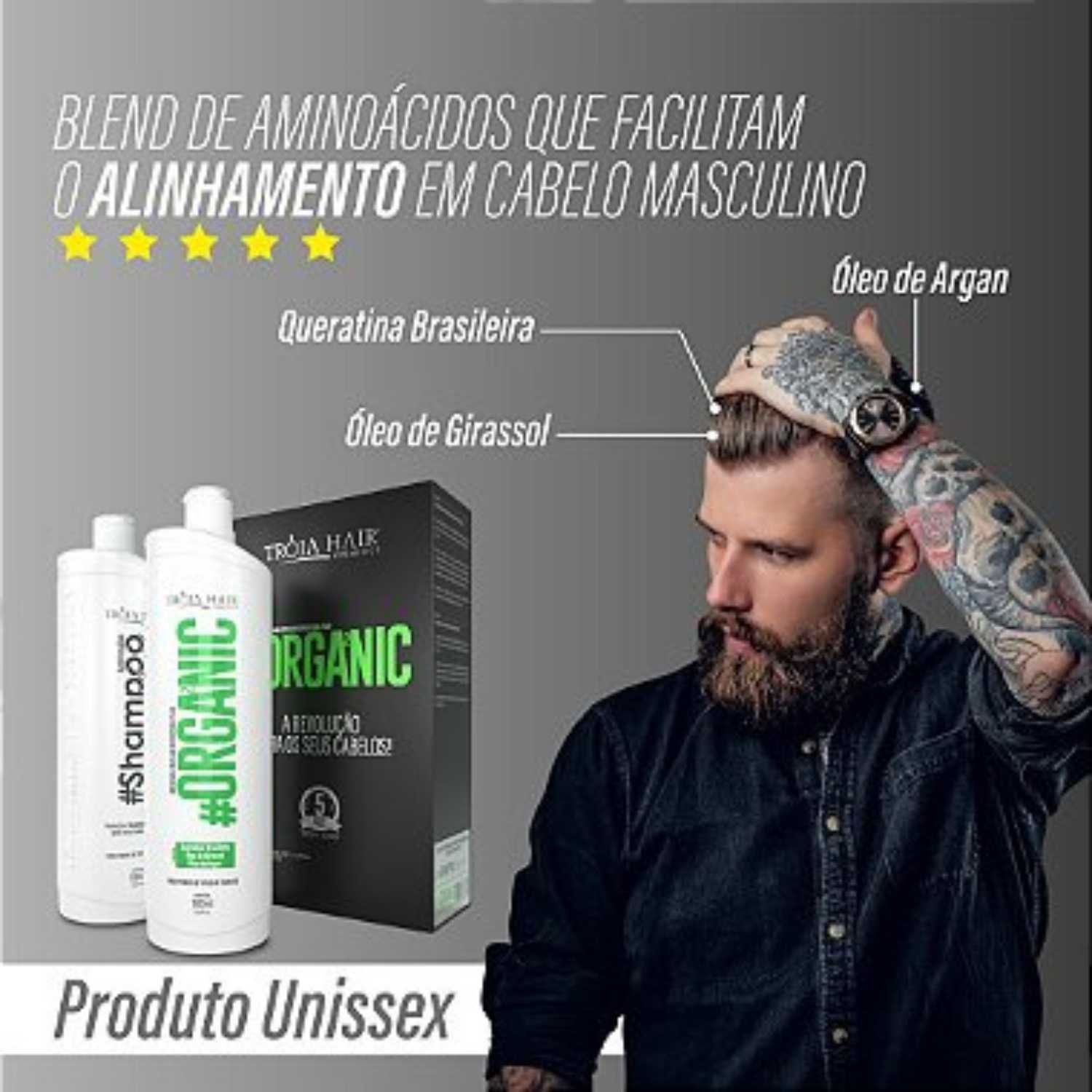 Kit Progressiva Tróia Hair 2x1L - Organic Premium + Roganic Sem Formol - Imagem 10