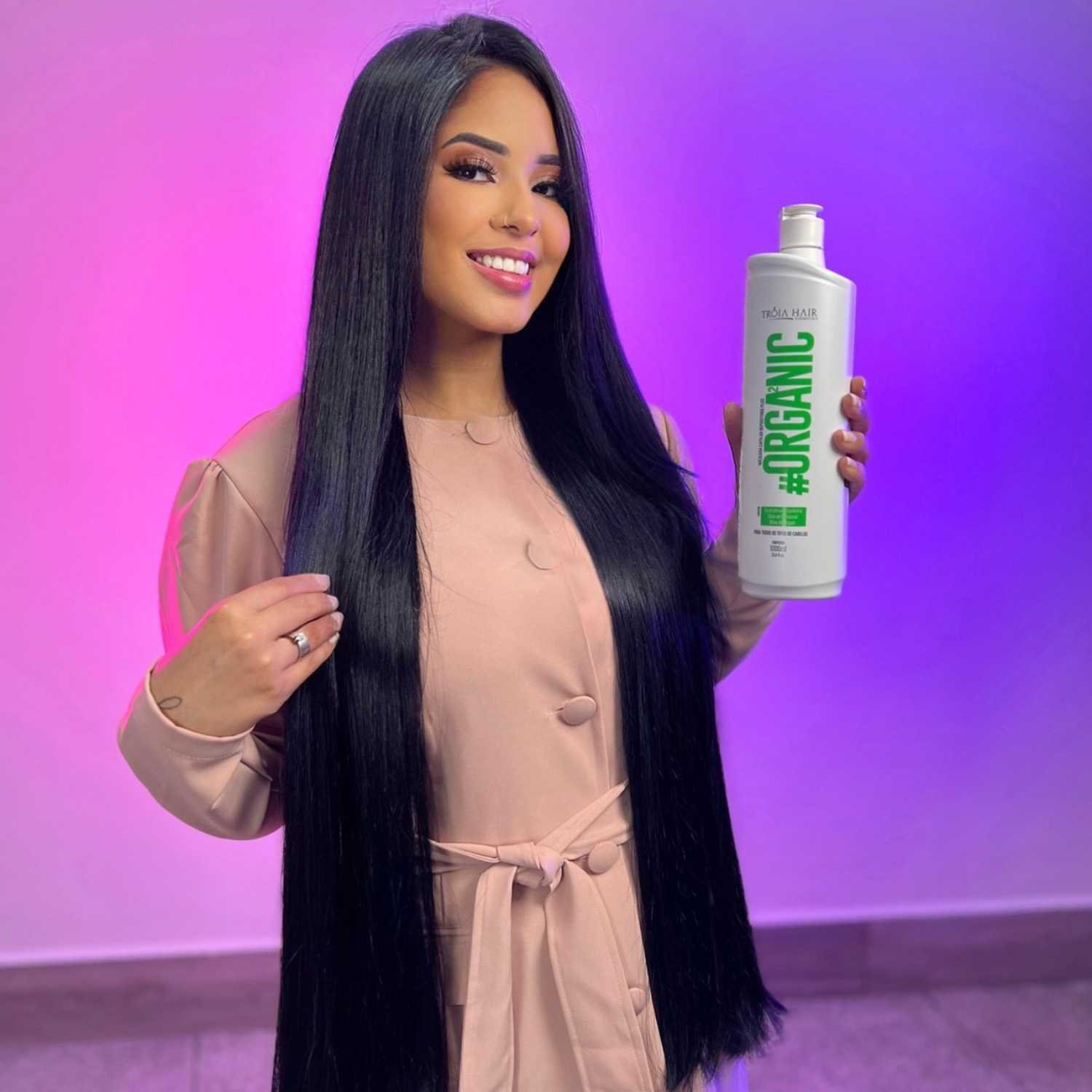 Kit Progressiva Tróia Hair 2x1L - Organic Premium + Roganic Sem Formol - Imagem 9