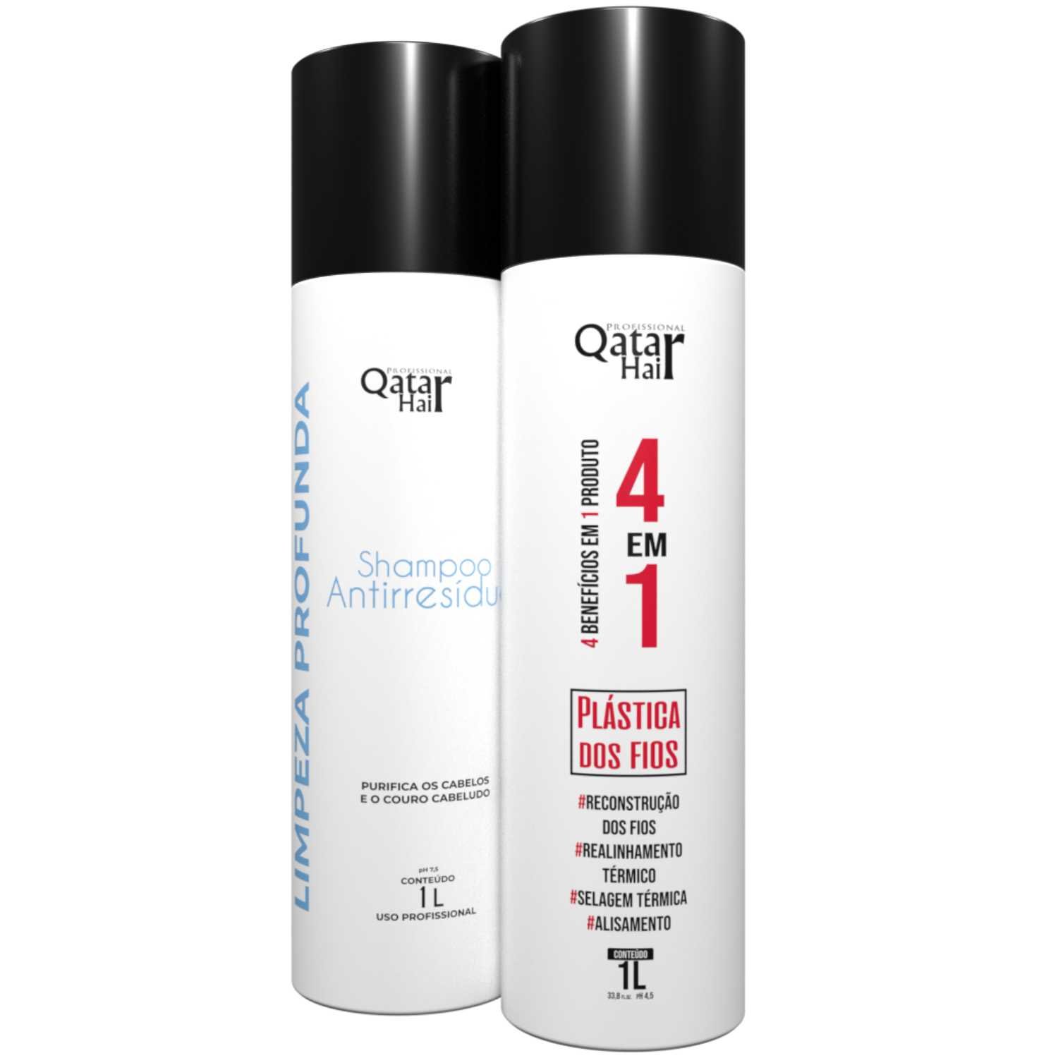 Kit Selagem Térmica Capilar 4 EM 1 Qatar - Plástica dos Fios