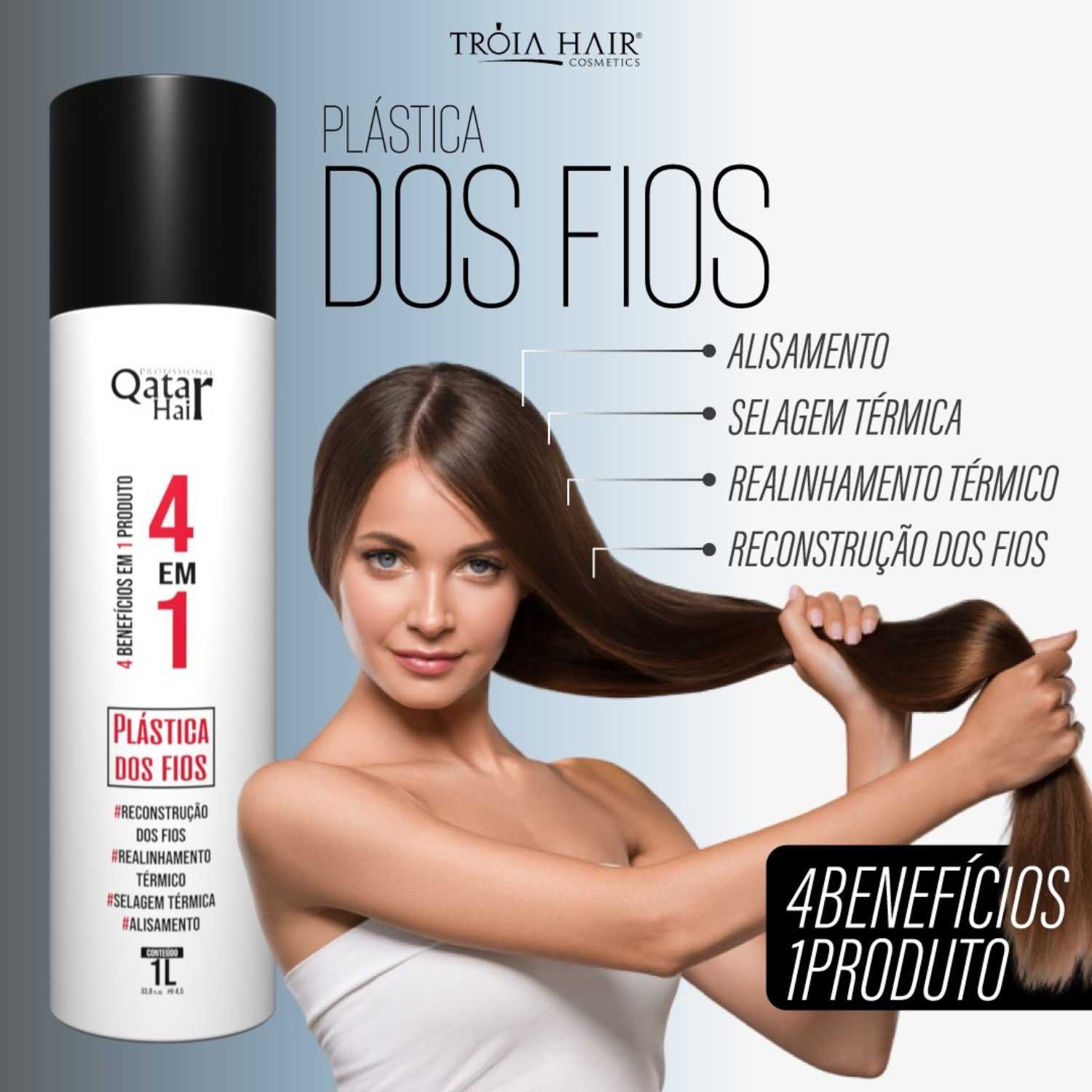 Kit Selagem Térmica Capilar 4 EM 1 Qatar - Plástica dos Fios - Imagem 2