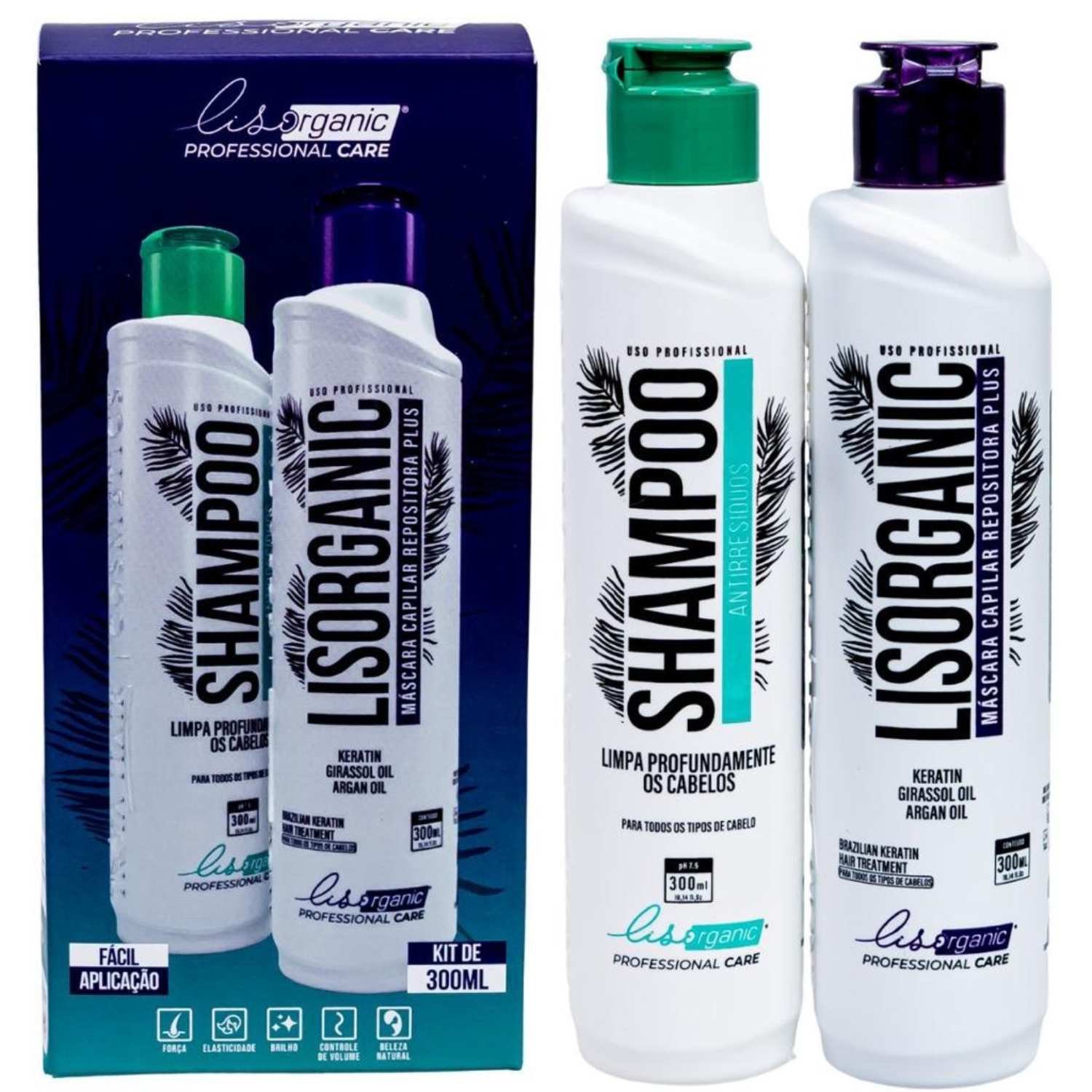 Kit Semi Definitiva Lisorganic Sem Formol 2x300ml