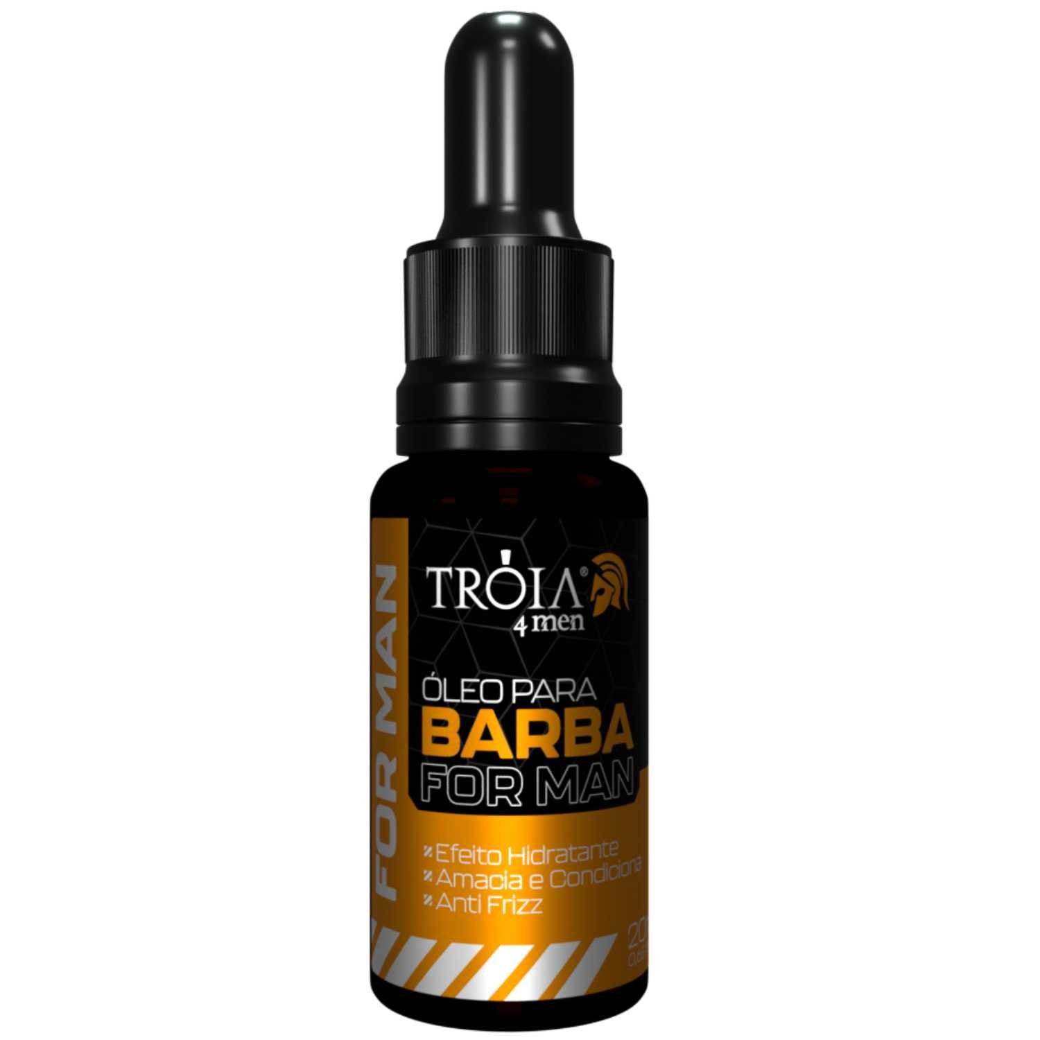 Óleo de Crescimento e Nutrição Para Barba 20ml - Troia Hair 4Man
